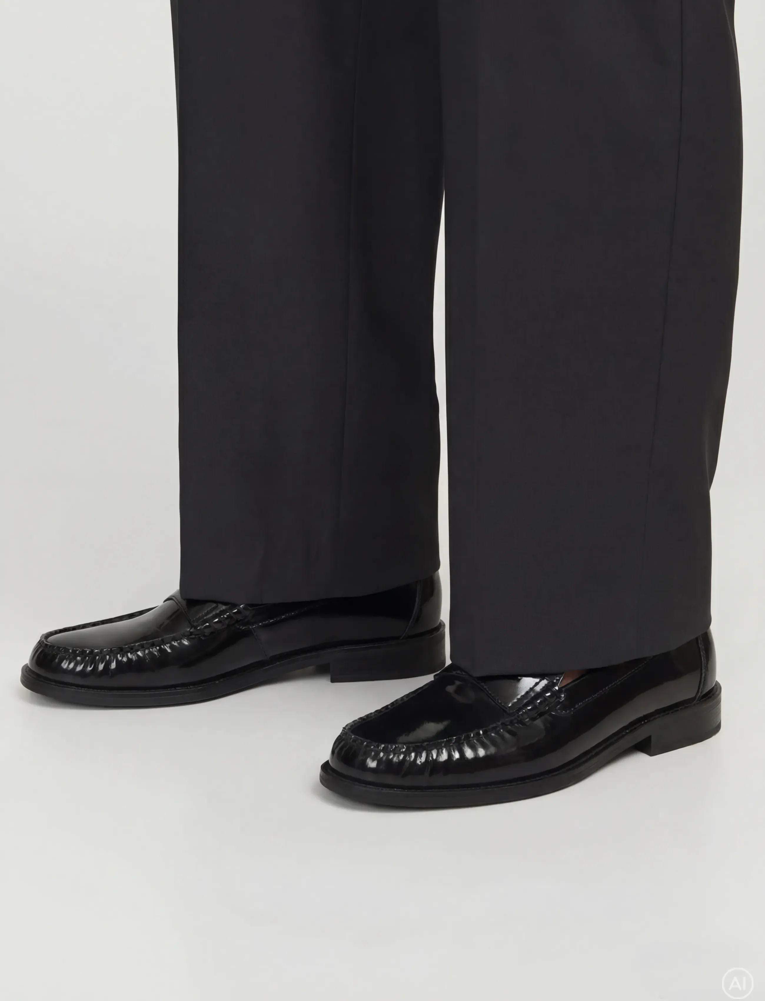 Jack & Jones JFWPENNYBAR LEATHER LOAFER SN - Bestsellere - BLACK / black