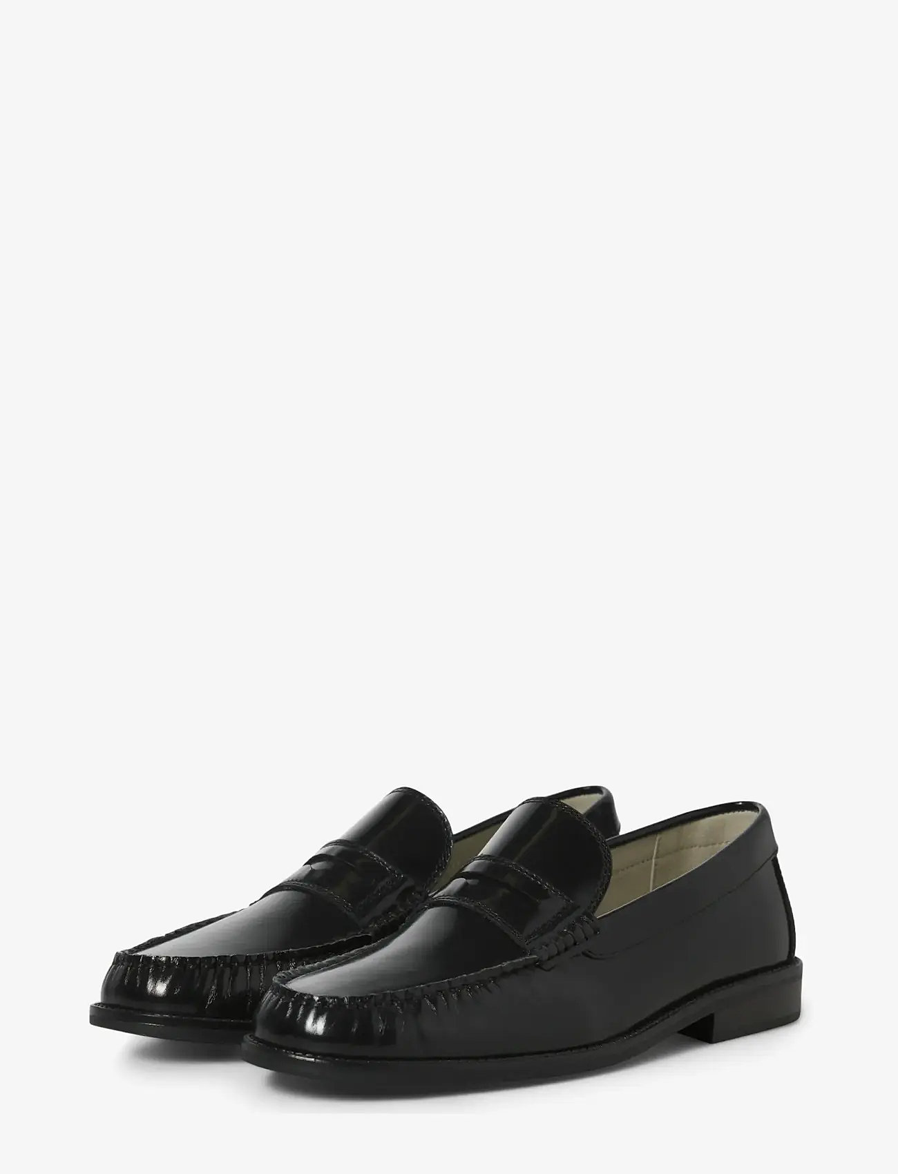 Jack & Jones - JFWPENNYBAR LEATHER LOAFER SN - kollektioner - black - 3