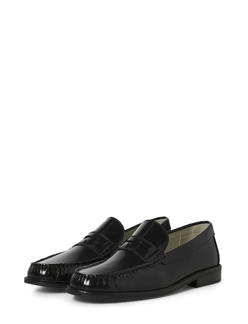 Jack & Jones - JFWPENNYBAR LEATHER LOAFER SN - kollektioner - black - 3