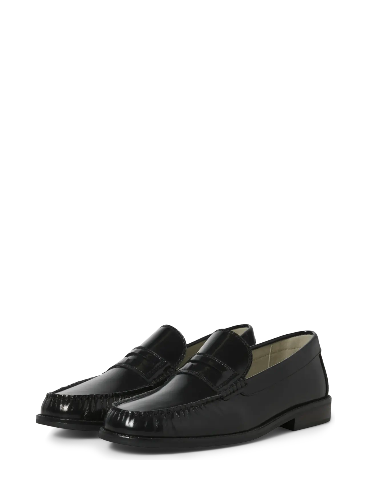 Jack & Jones - JFWPENNYBAR LEATHER LOAFER SN - kollektioner - black - 3