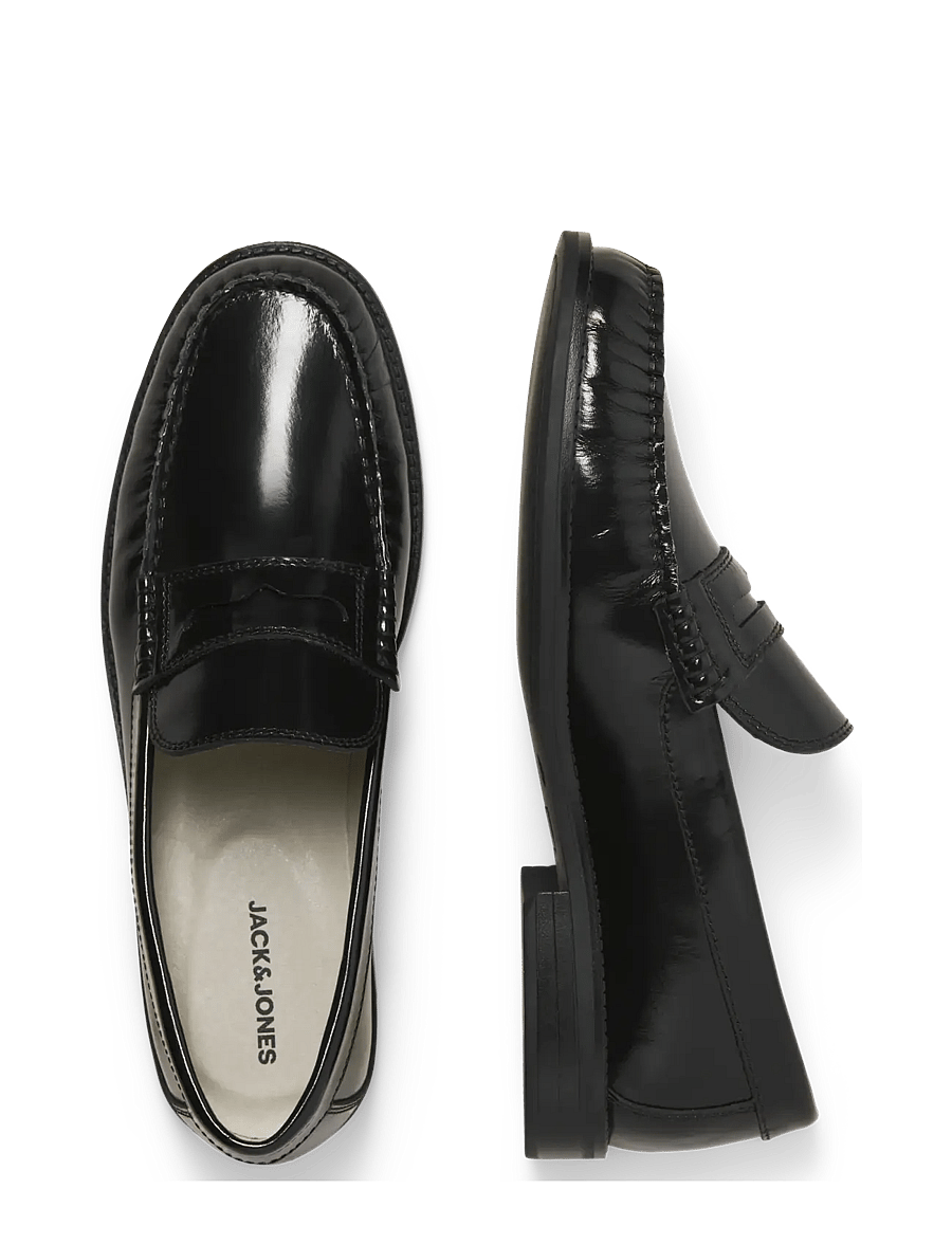 Jack & Jones - JFWPENNYBAR LEATHER LOAFER SN - kollektioner - black - 5