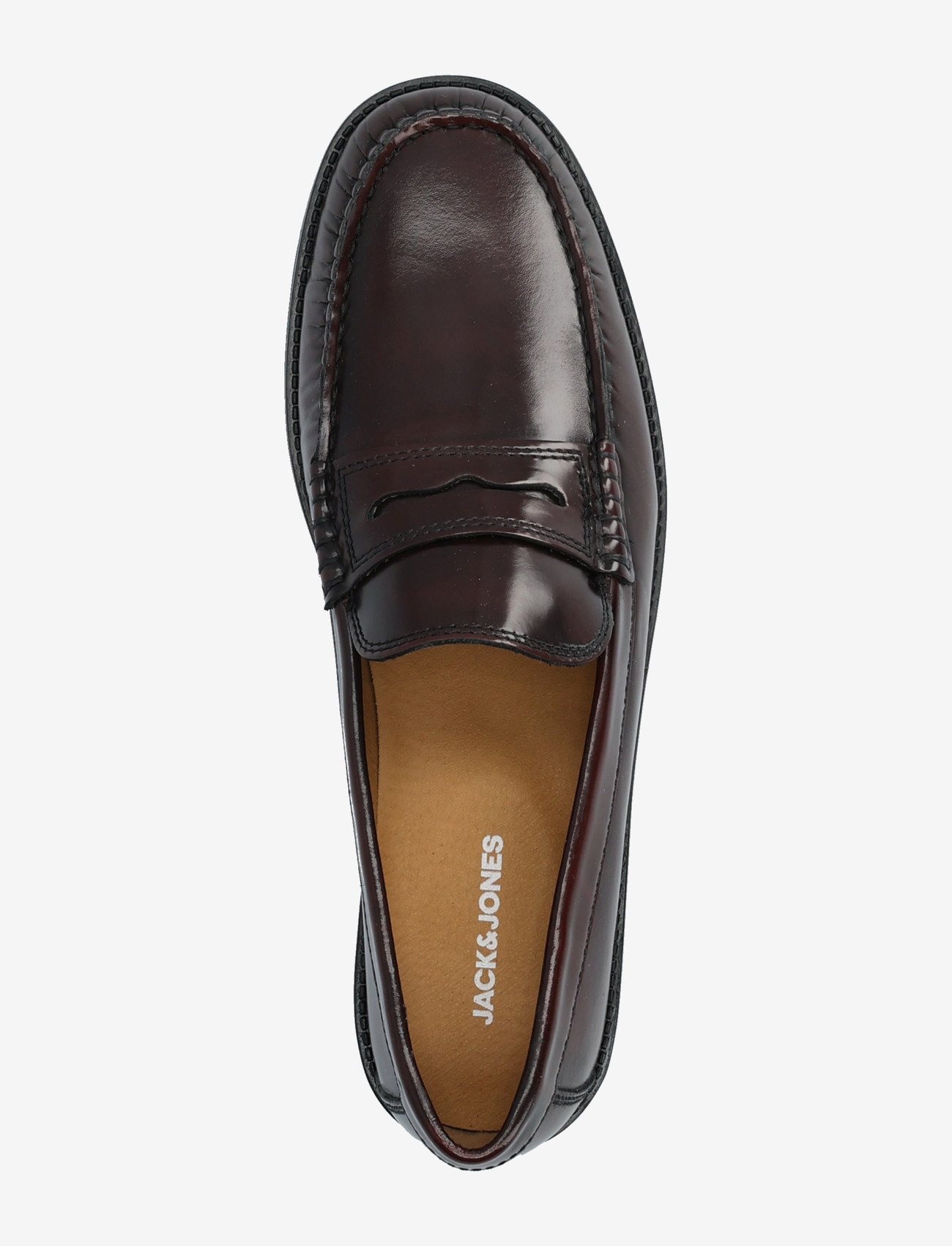 Jack & Jones - JFWPENNYBAR LEATHER LOAFER SN - kollektsioonid - oxblood red - 3