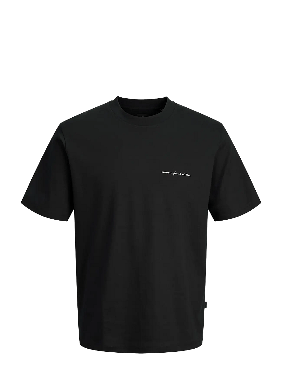 Jack & Jones - JPRBLAOWEN SS BRANDING TEE SN - kortärmade t-shirts - black - 1