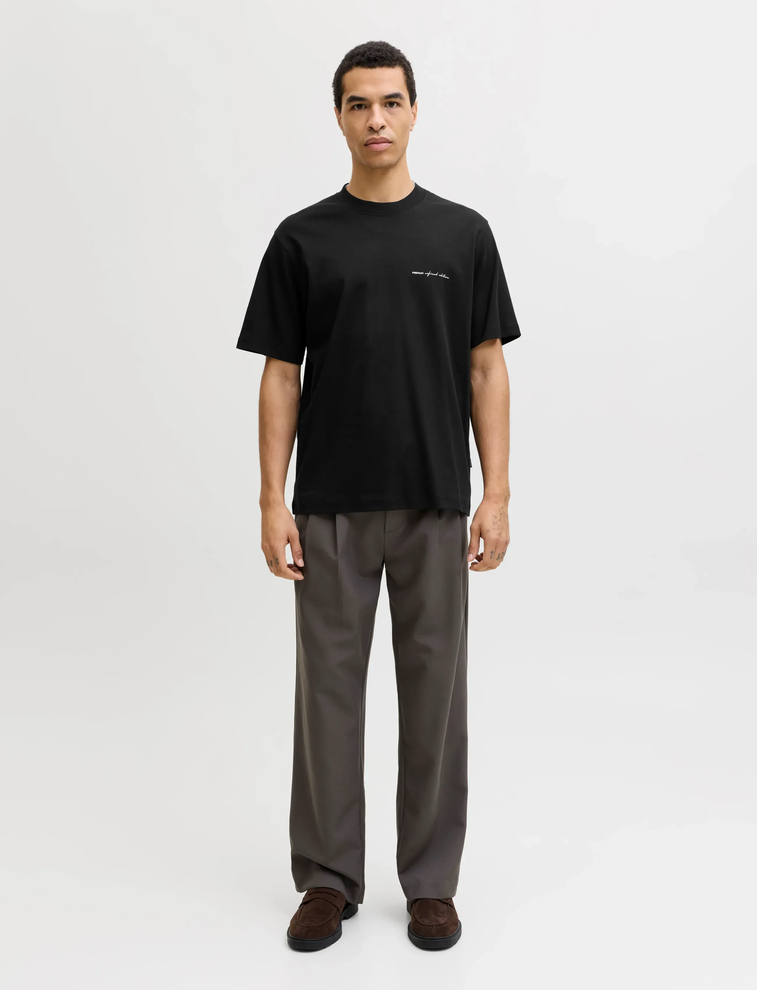 Jack & Jones - JPRBLAOWEN SS BRANDING TEE SN - kortärmade t-shirts - black - 3
