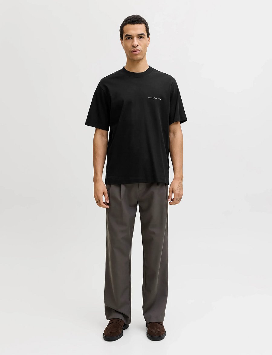 Jack & Jones - JPRBLAOWEN SS BRANDING TEE SN - kortärmade t-shirts - black - 3