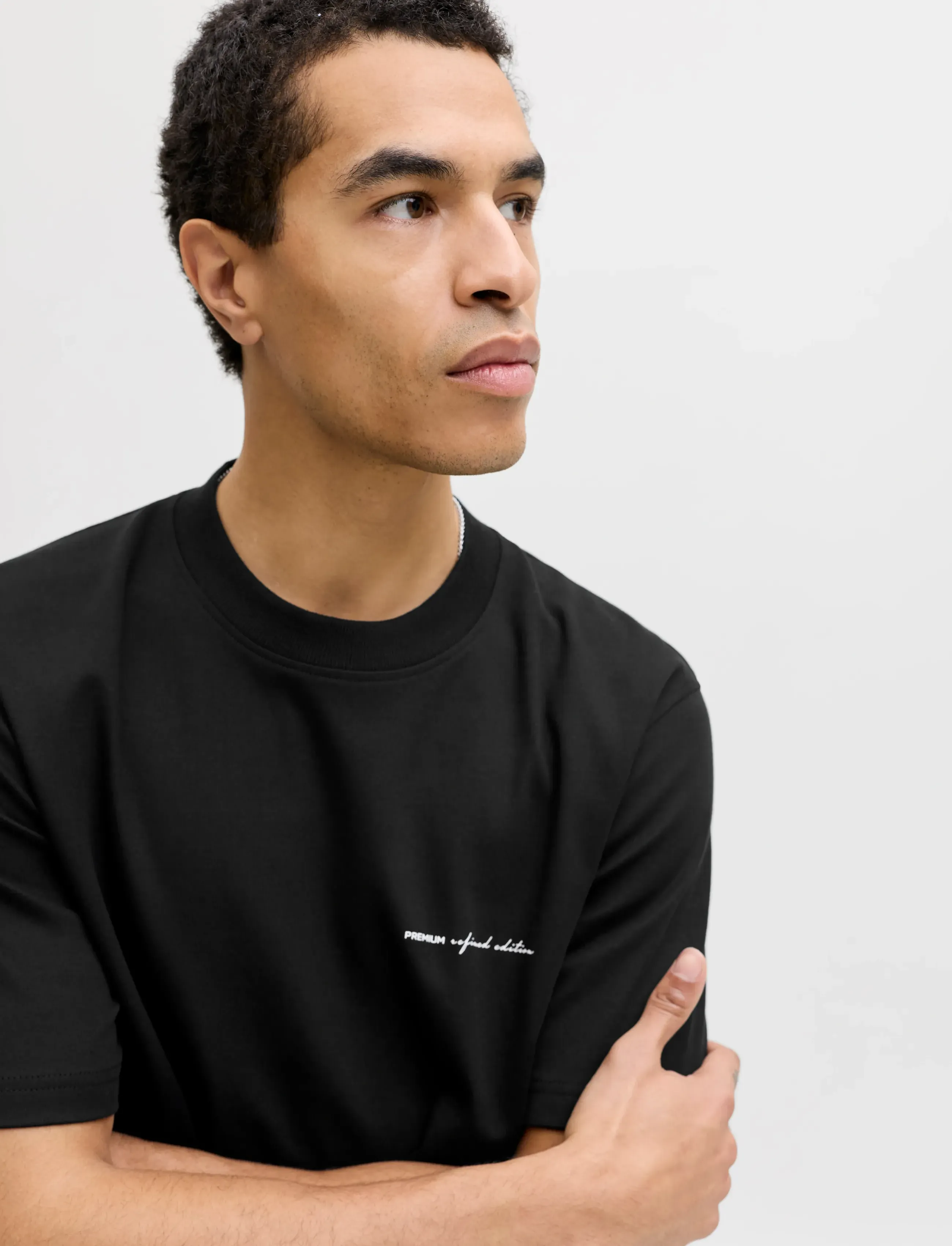 Jack & Jones - JPRBLAOWEN SS BRANDING TEE SN - kortärmade t-shirts - black - 5