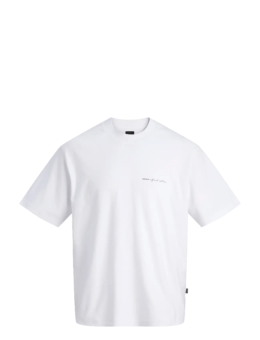 Jack & Jones - JPRBLAOWEN SS BRANDING TEE SN - kortærmede t-shirts - bright white - 1