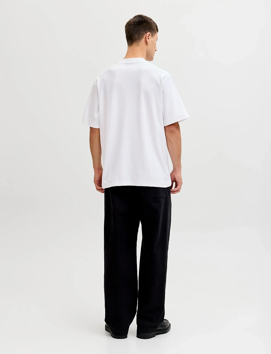 Jack & Jones - JPRBLAOWEN SS BRANDING TEE SN - kortærmede t-shirts - bright white - 2