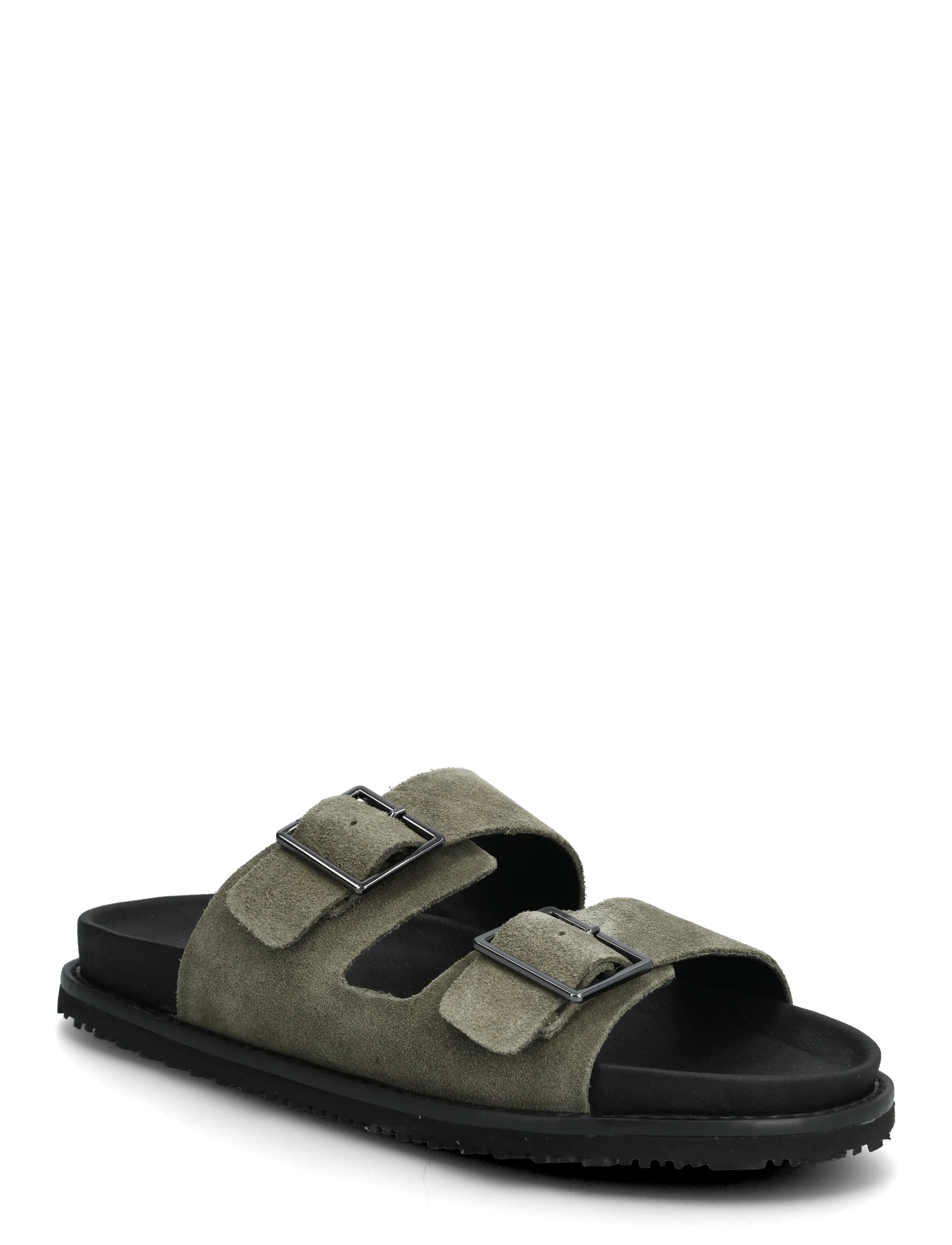 Jack & Jones JFWVENICE LEATHER SANDAL - Sommersko - OLIVE NIGHT / khaki/green