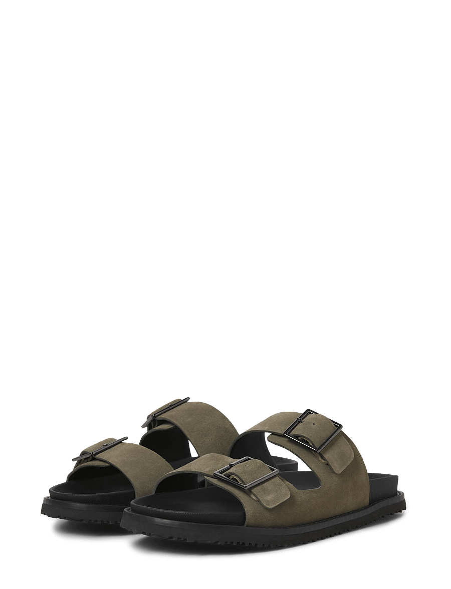 Jack & Jones - JFWVENICE LEATHER SANDAL - kollektionen - olive night - 0