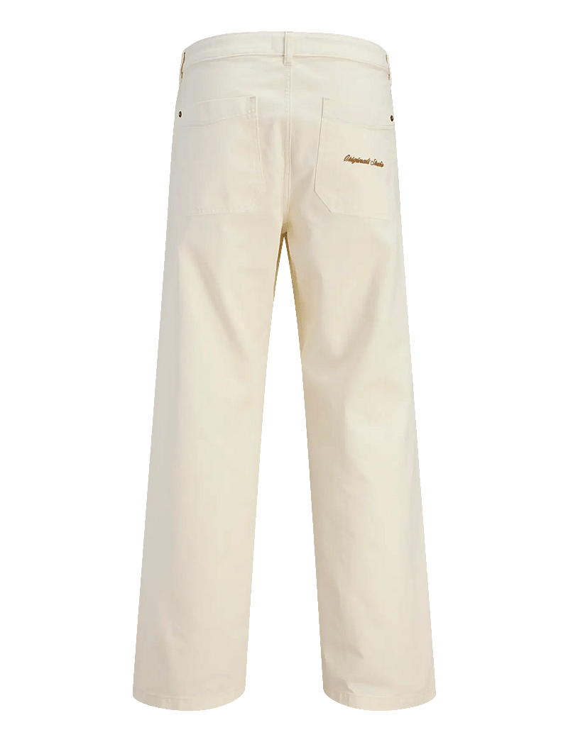 Jack & Jones - JPSTALEX NORREBRO WORKER PANTS LN - casual byxor - antique white - 2
