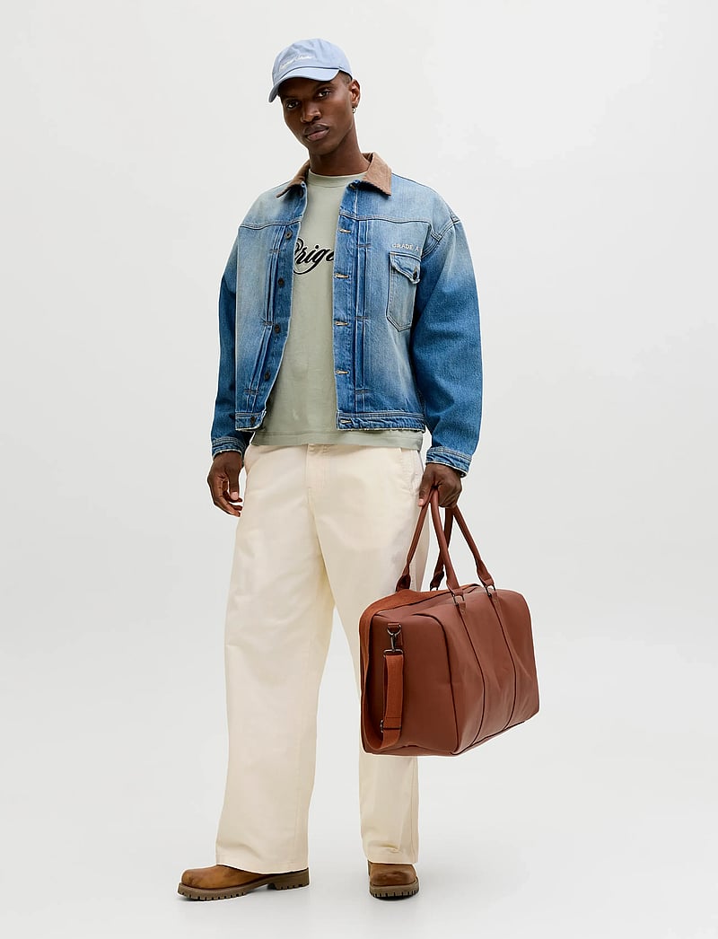 Jack & Jones - JPSTALEX NORREBRO WORKER PANTS LN - casual byxor - antique white - 4