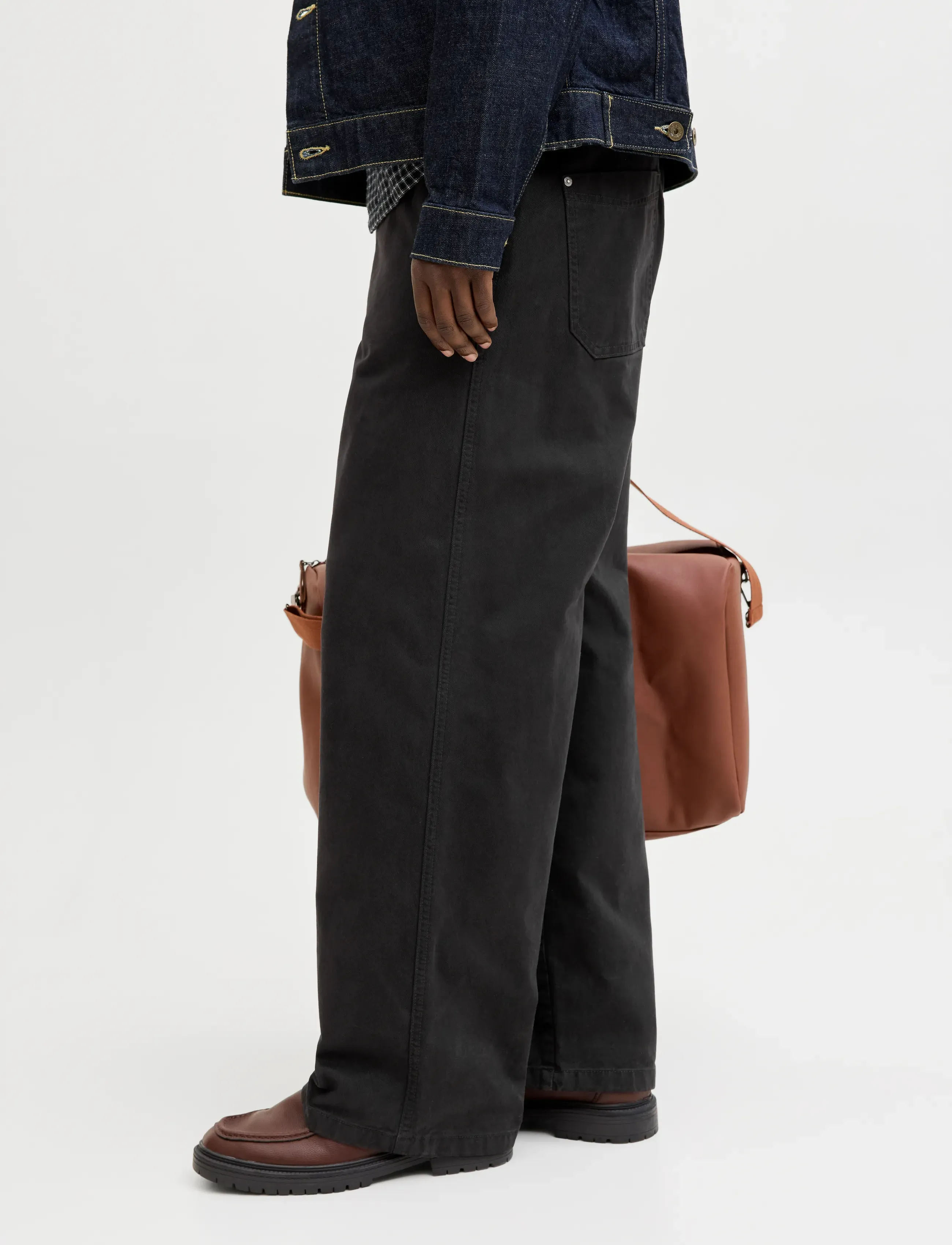 Jack & Jones - JPSTALEX NORREBRO WORKER PANTS LN - casual byxor - black - 5