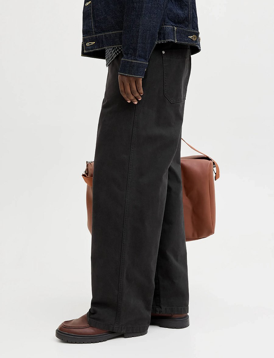 Jack & Jones - JPSTALEX NORREBRO WORKER PANTS LN - casual byxor - black - 5