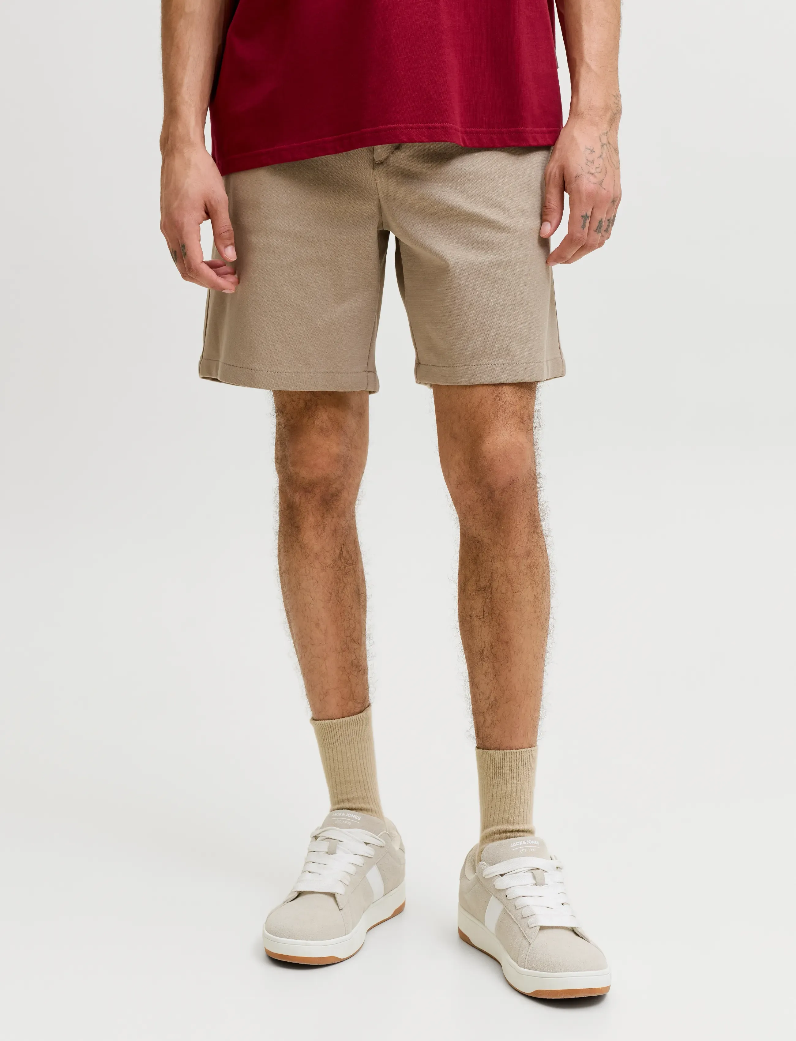 Jack & Jones Jpstace Neo Jogger Shorts Reg Sn, Herren, Jogger Shorts, Beige, Gr.M