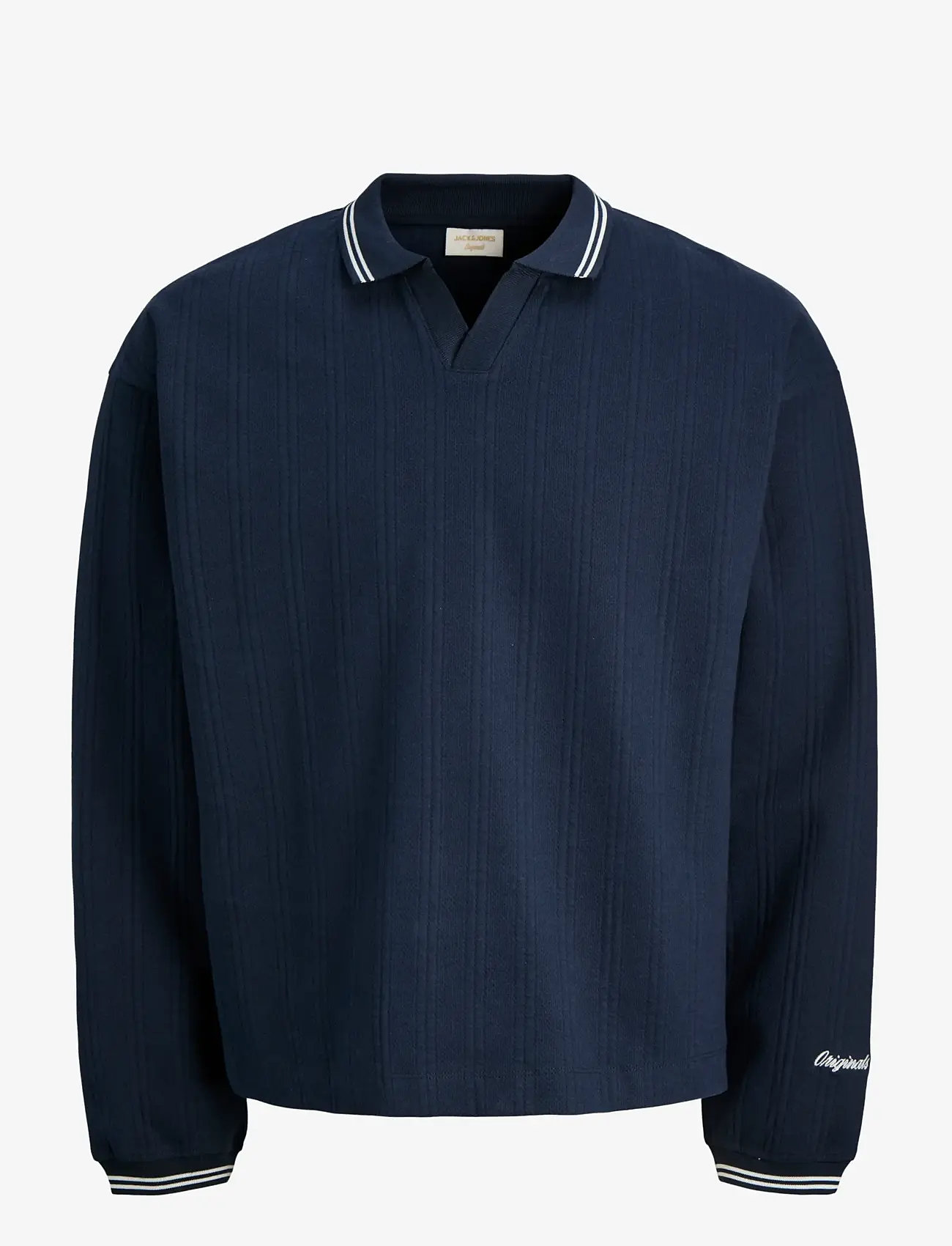Jack & Jones - JORNIAGARA SWEAT SPLIT NECK - pikkade varrukatega polod - sky captain - 1