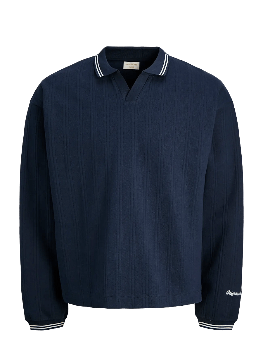 Jack & Jones - JORNIAGARA SWEAT SPLIT NECK - langärmelig - sky captain - 1