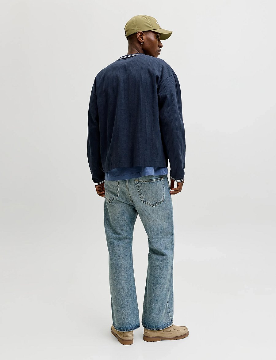 Jack & Jones - JORNIAGARA SWEAT SPLIT NECK - langärmelig - sky captain - 3