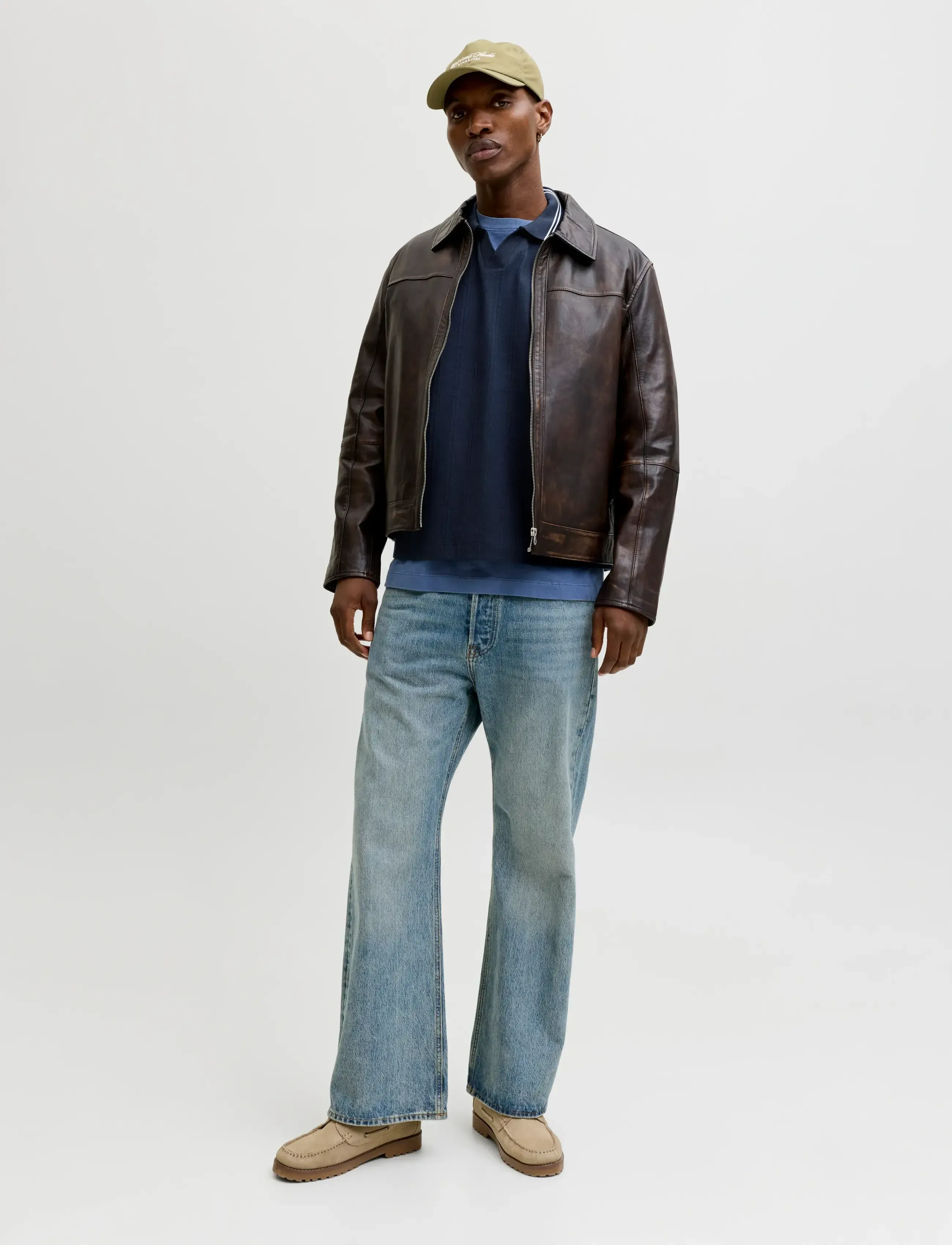 Jack & Jones - JORNIAGARA SWEAT SPLIT NECK - pikkade varrukatega polod - sky captain - 4