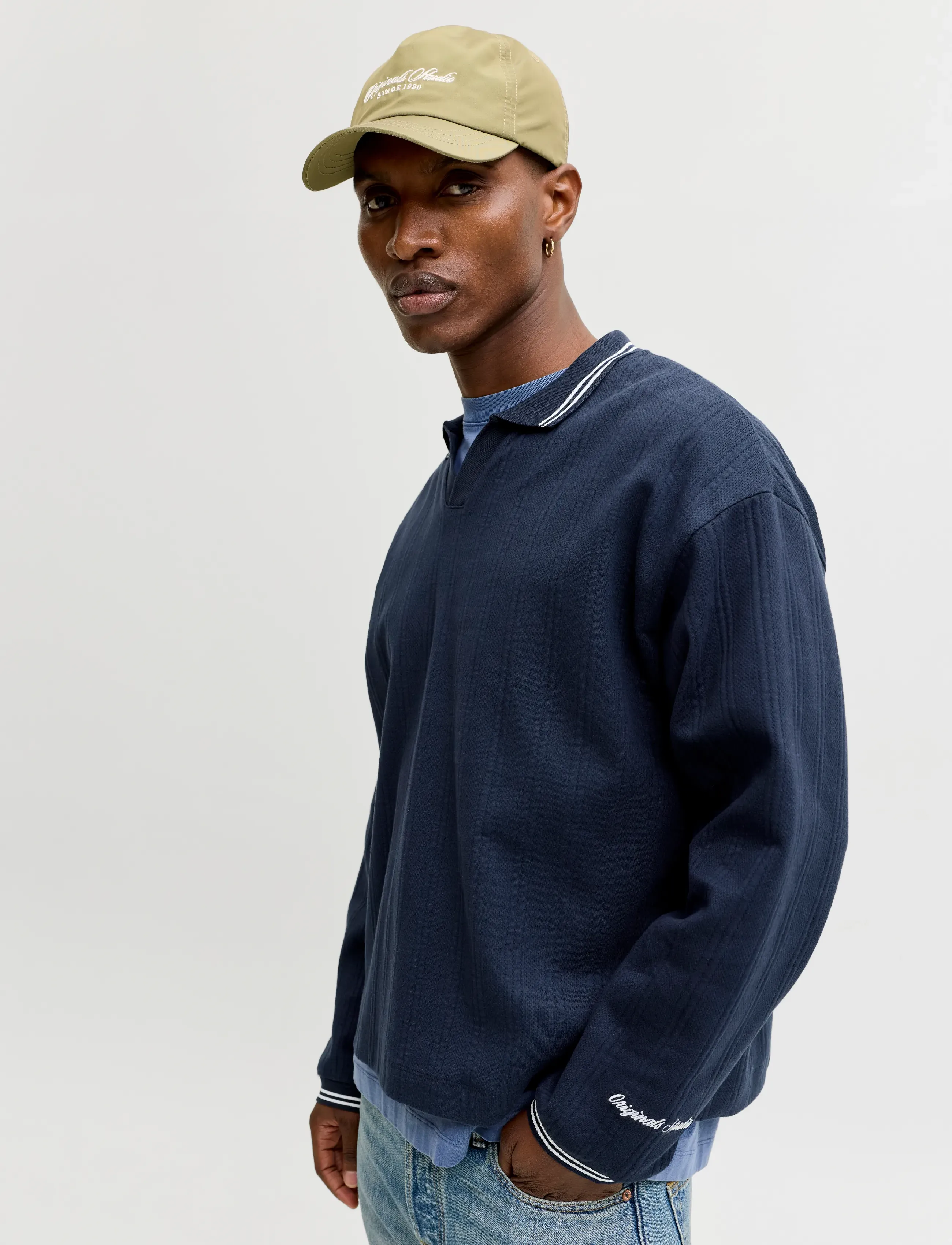JACK & JONES Jorniagara Sweat Split Neck sweatshirts herr – bild 5