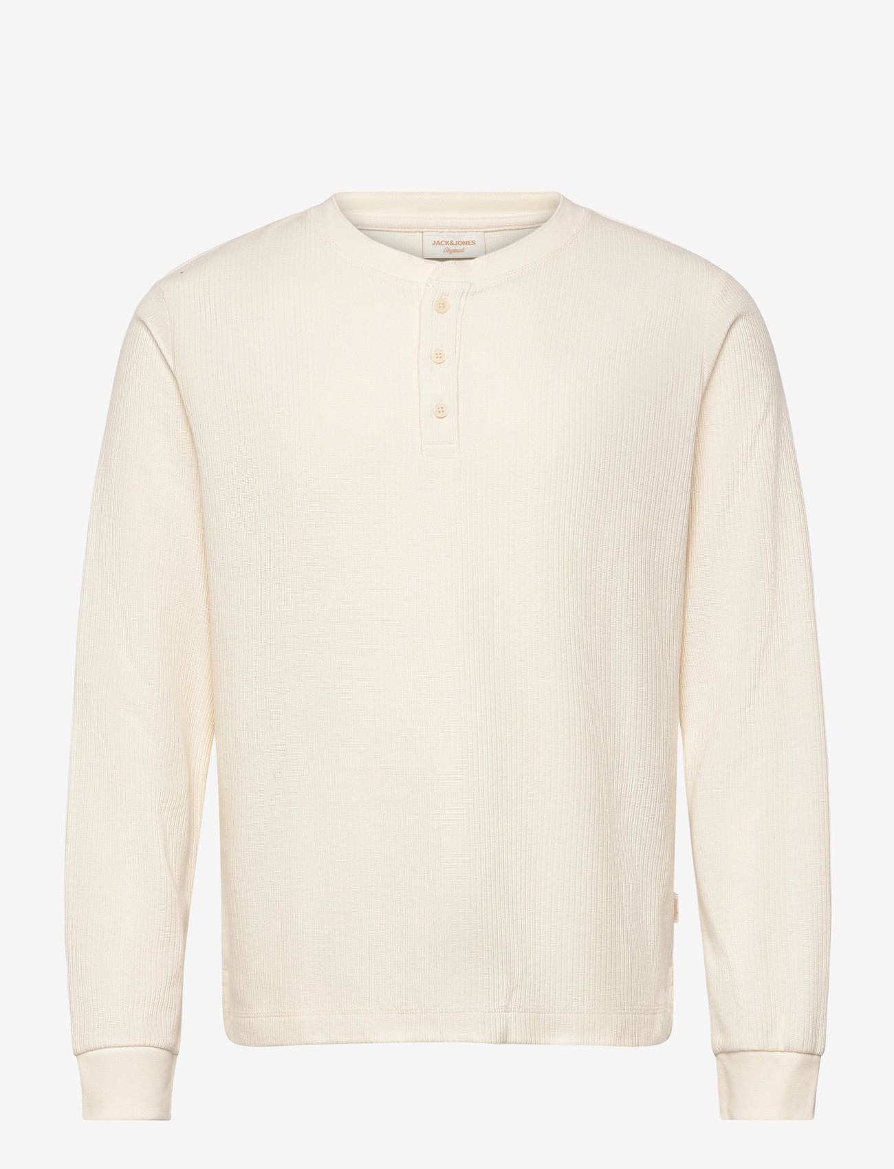 Jack & Jones - JORNIAGARA HENLEY LS TEE - die niedrigsten preise - antique white - 1