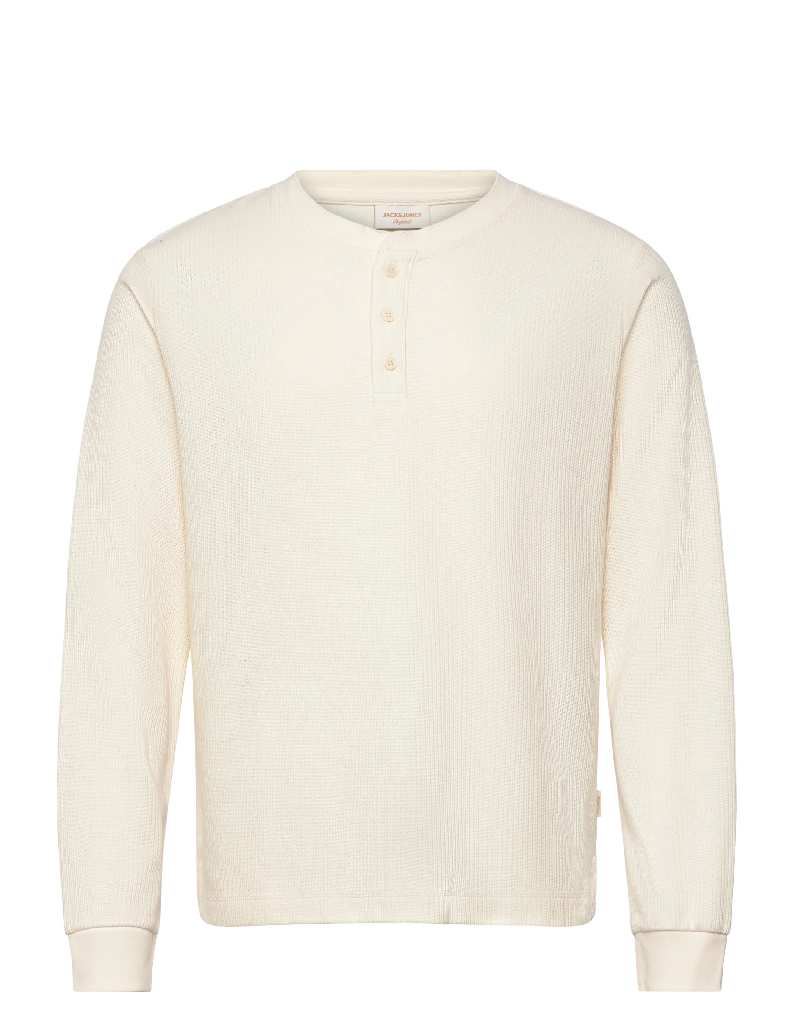 Jack & Jones JORNIAGARA HENLEY LS TEE - Juletøj til mænd - ANTIQUE WHITE / cream