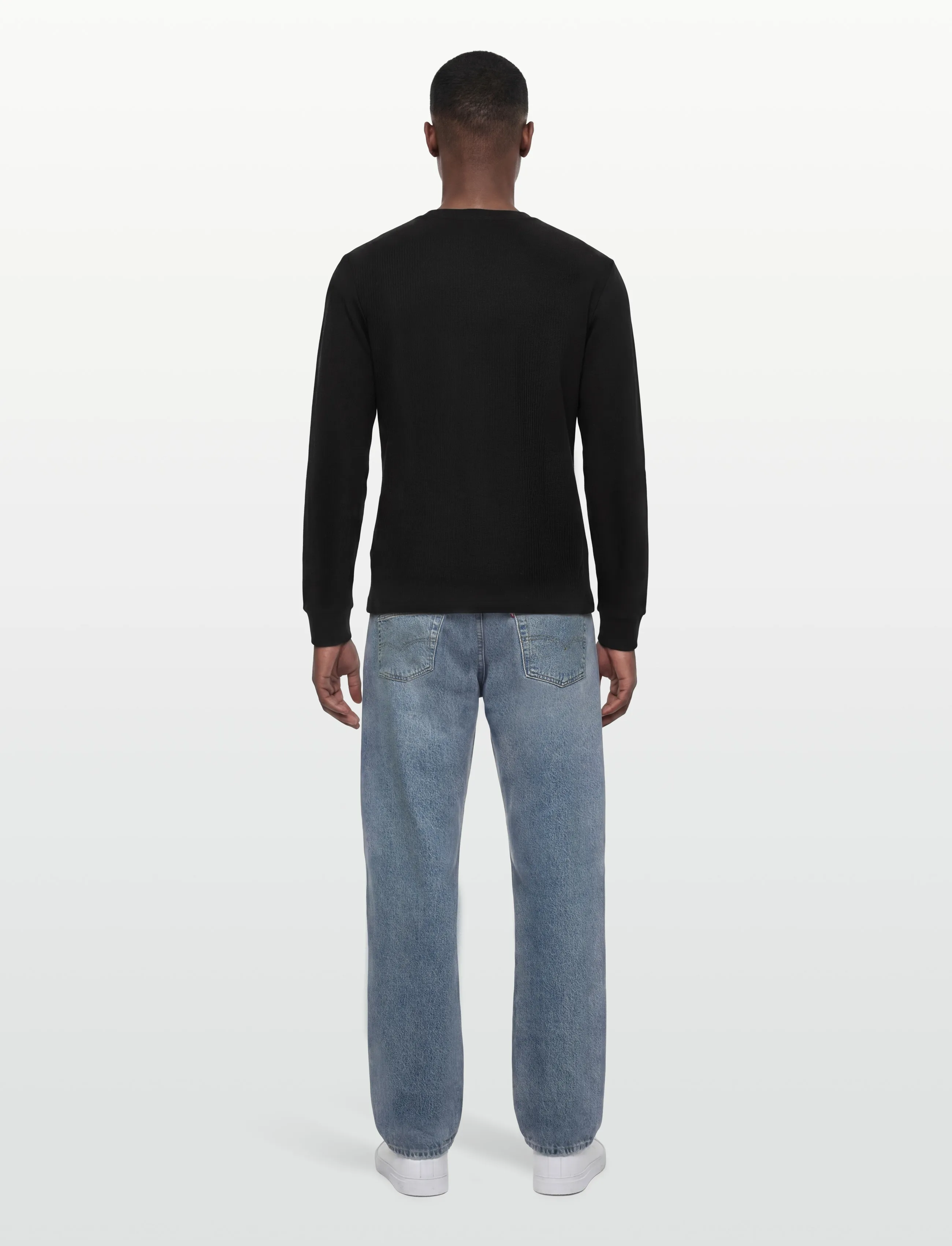 Jack & Jones - JORNIAGARA HENLEY LS TEE - long-sleeved t-shirts - black - 4