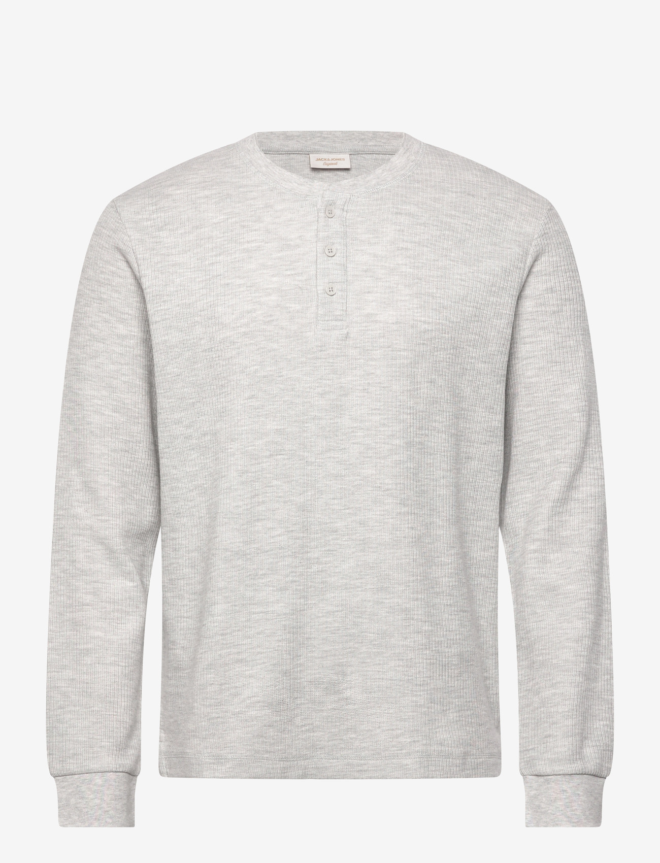Jack & Jones - JORNIAGARA HENLEY LS TEE - long-sleeved t-shirts - bright white - 1