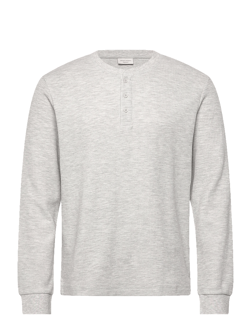 Jack & Jones - JORNIAGARA HENLEY LS TEE - langärmelig - bright white - 1