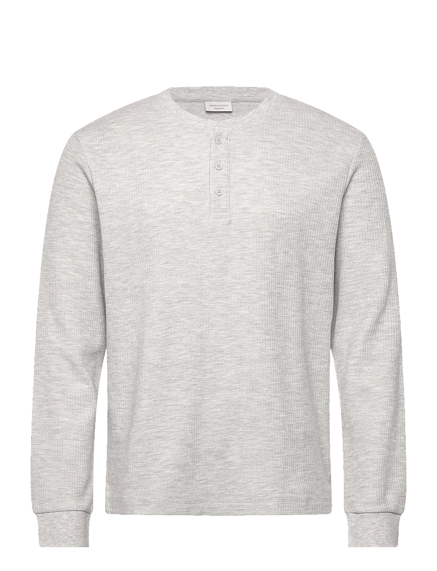 Jack & Jones - JORNIAGARA HENLEY LS TEE - langärmelig - bright white - 1