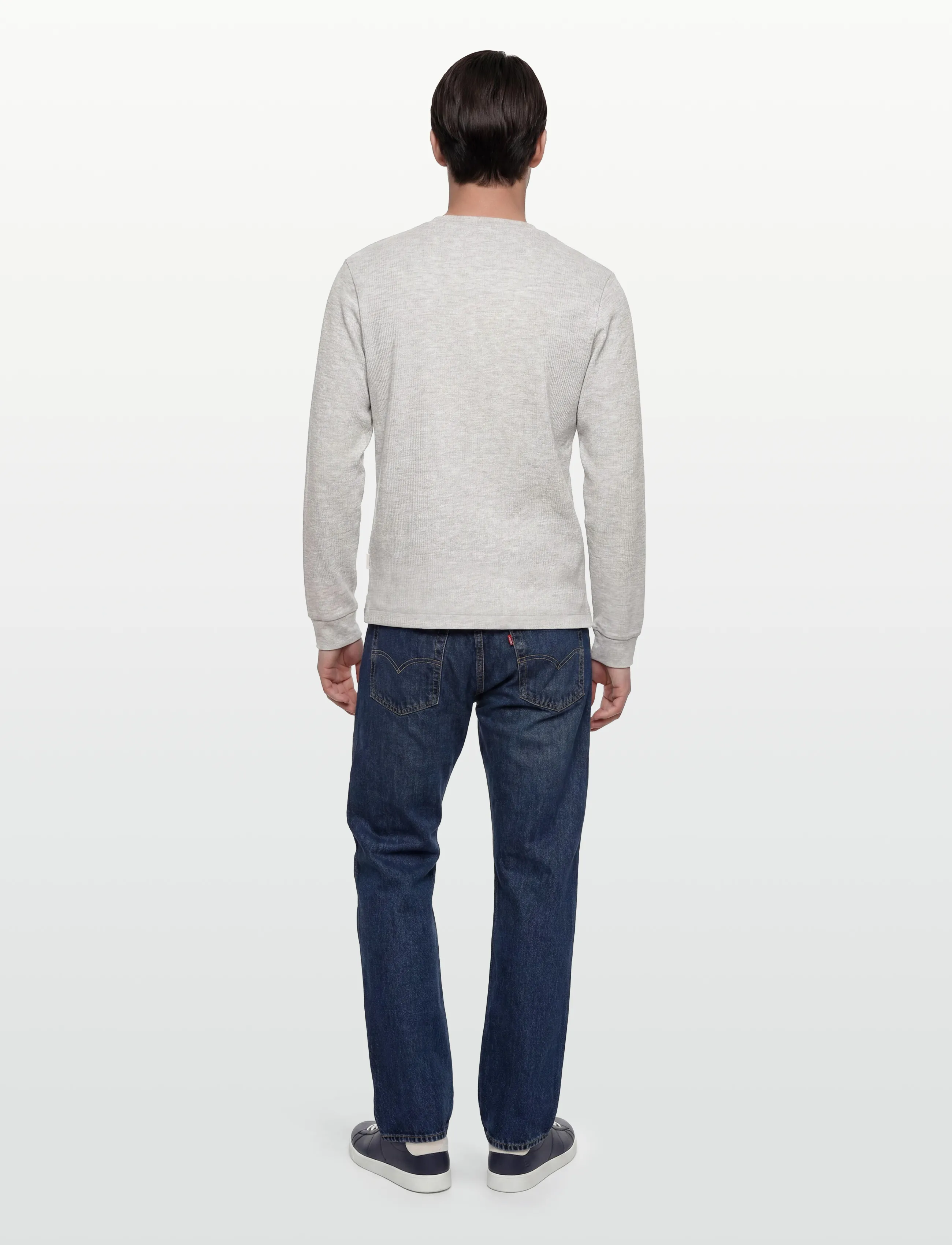 Jack & Jones - JORNIAGARA HENLEY LS TEE - long-sleeved t-shirts - bright white - 4