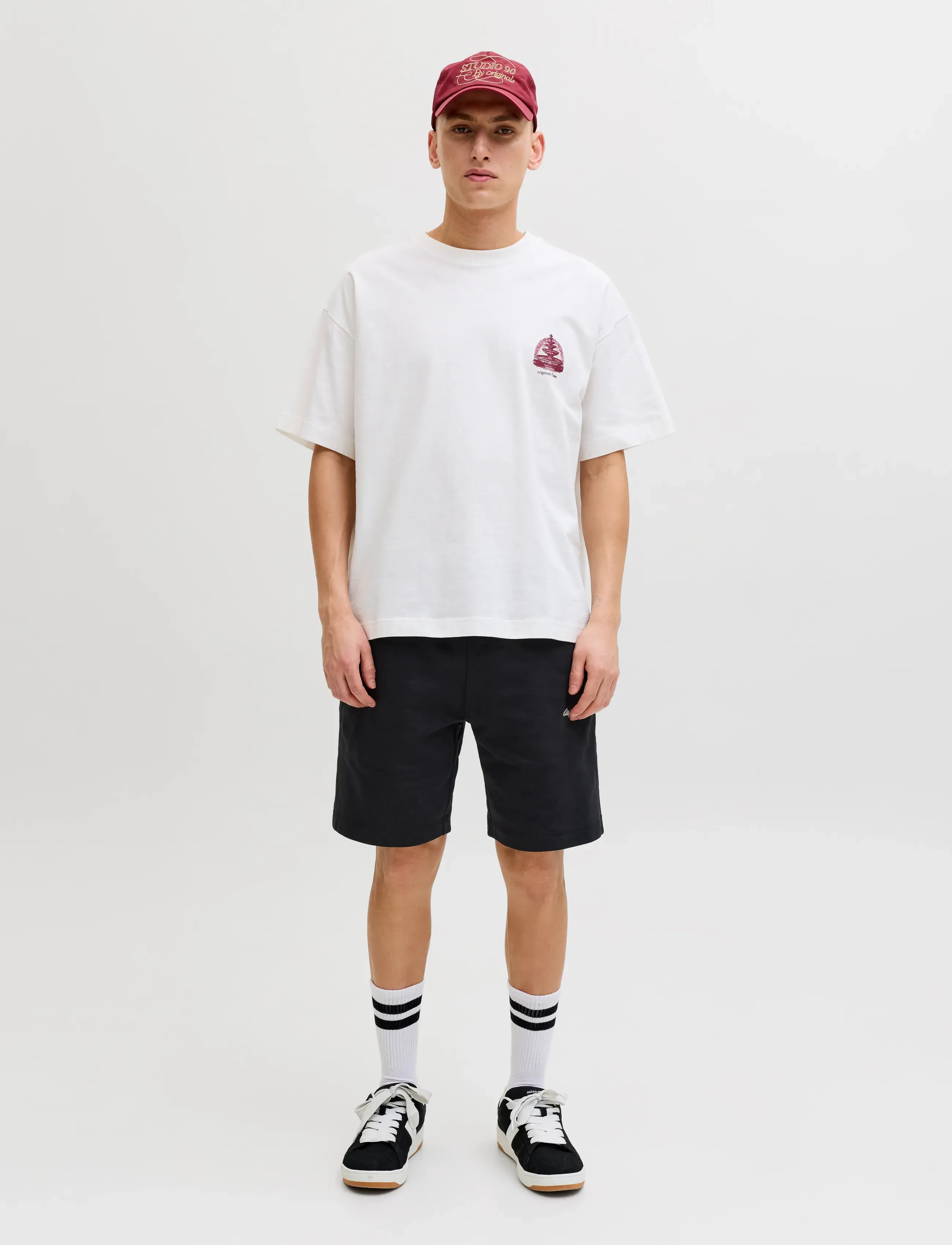 Jack & Jones - JPSTKARL NORREBRO SWEAT SHORTS REG SN - dresowe szorty - black - 4
