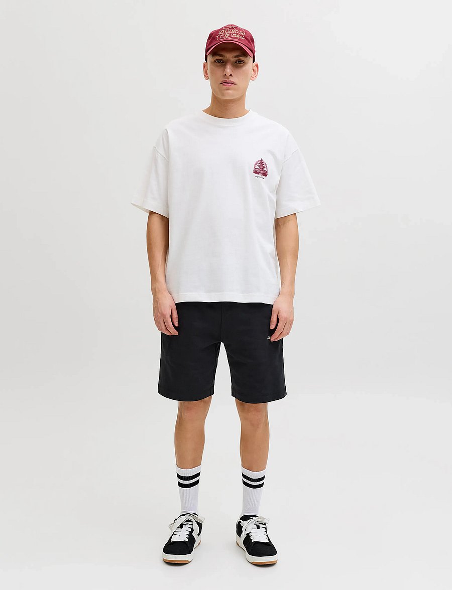 Jack & Jones - JPSTKARL NORREBRO SWEAT SHORTS REG SN - dresowe szorty - black - 4