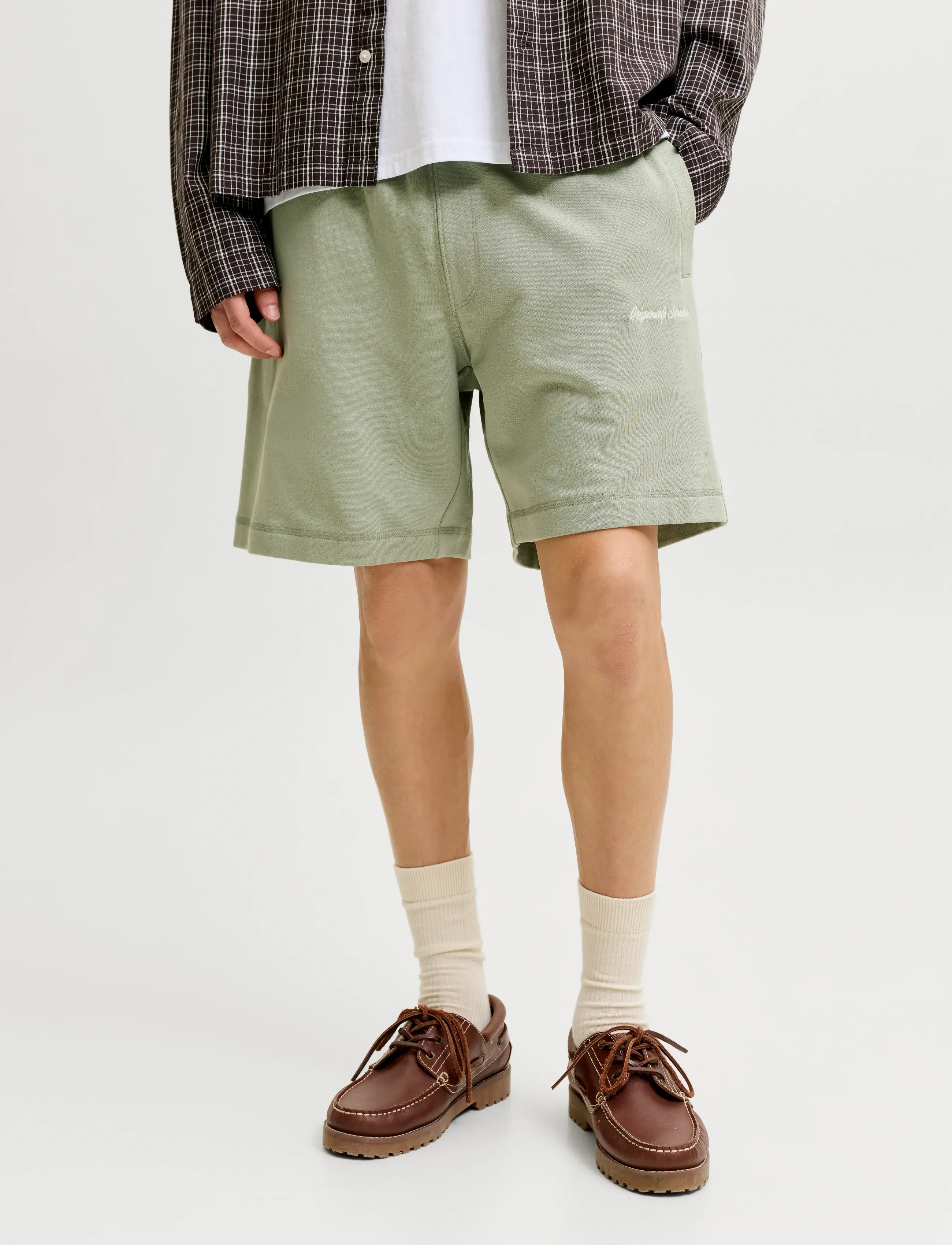 Jack & Jones - JPSTKARL NORREBRO SWEAT SHORTS REG SN - sweatshorts - seagrass - 0