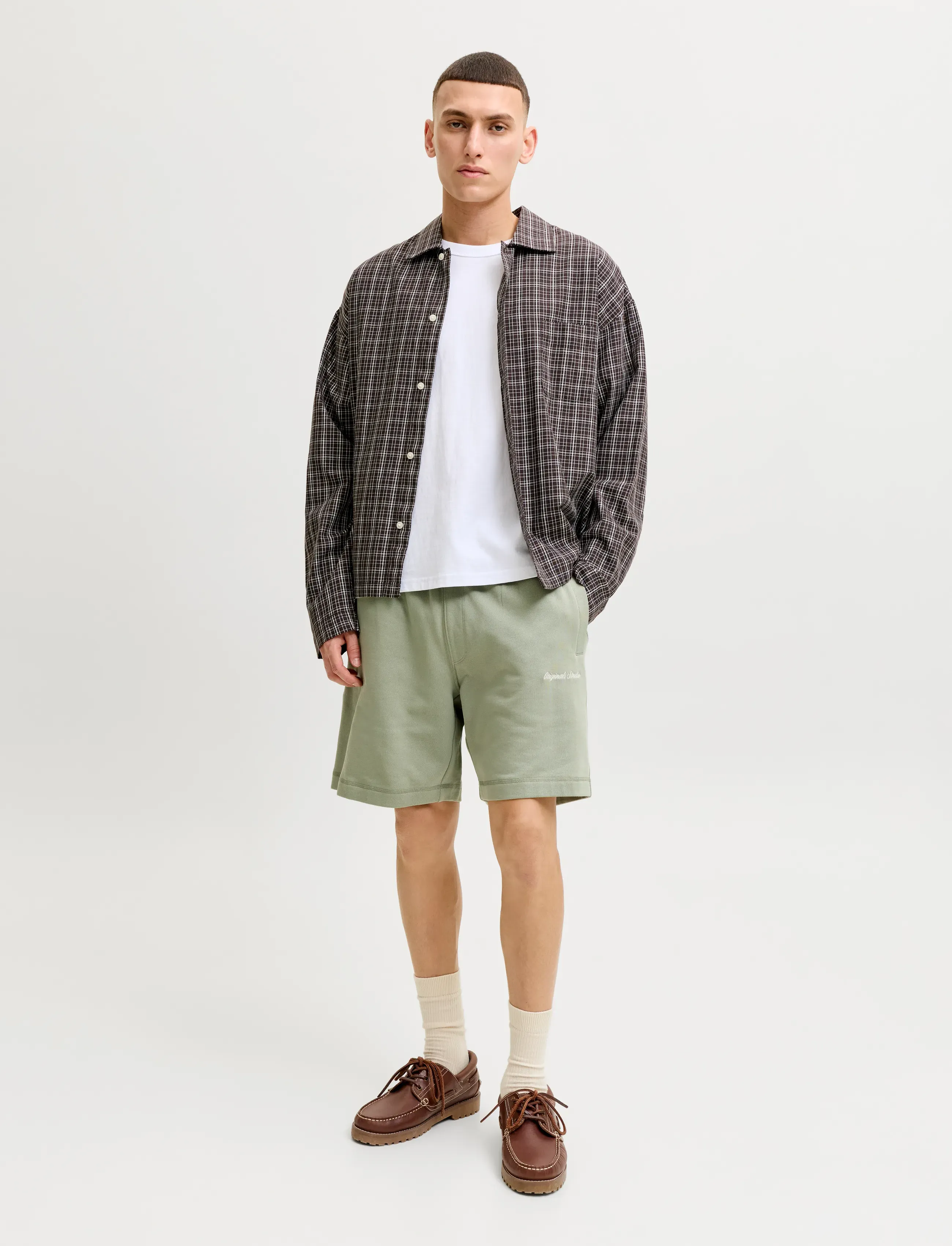 Jack & Jones - JPSTKARL NORREBRO SWEAT SHORTS REG SN - sweatshorts - seagrass - 4