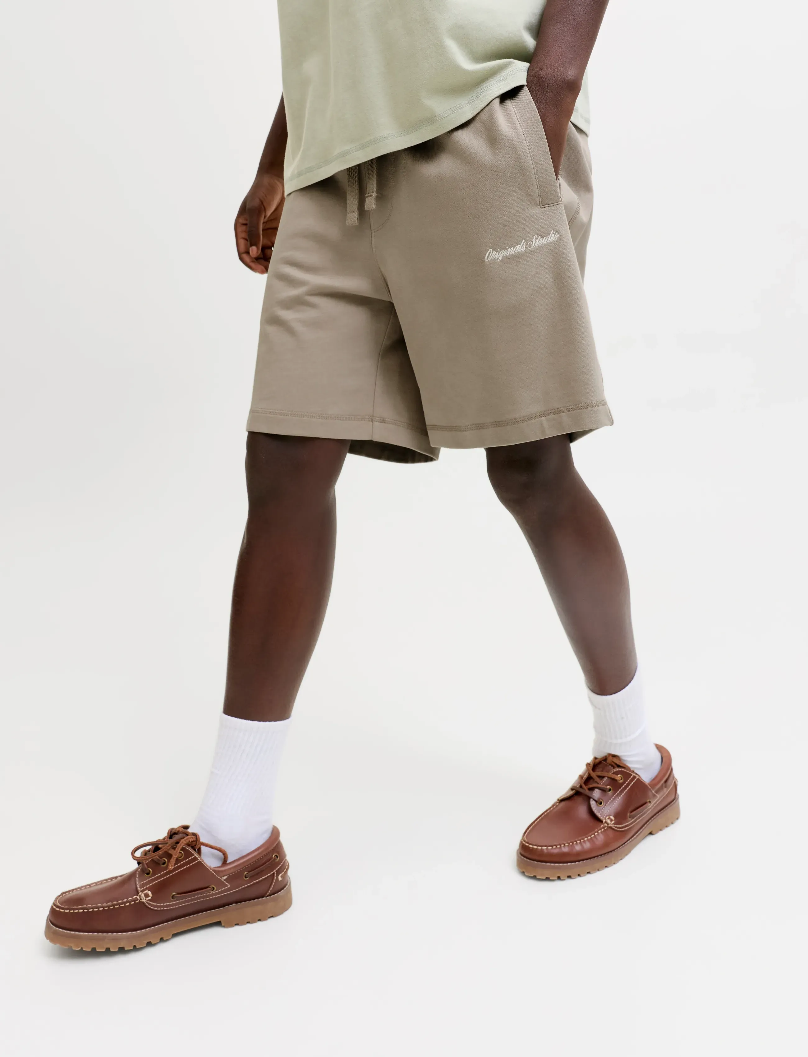 Jack & Jones - JPSTKARL NORREBRO SWEAT SHORTS REG SN - sweatshorts - vintage khaki - 5