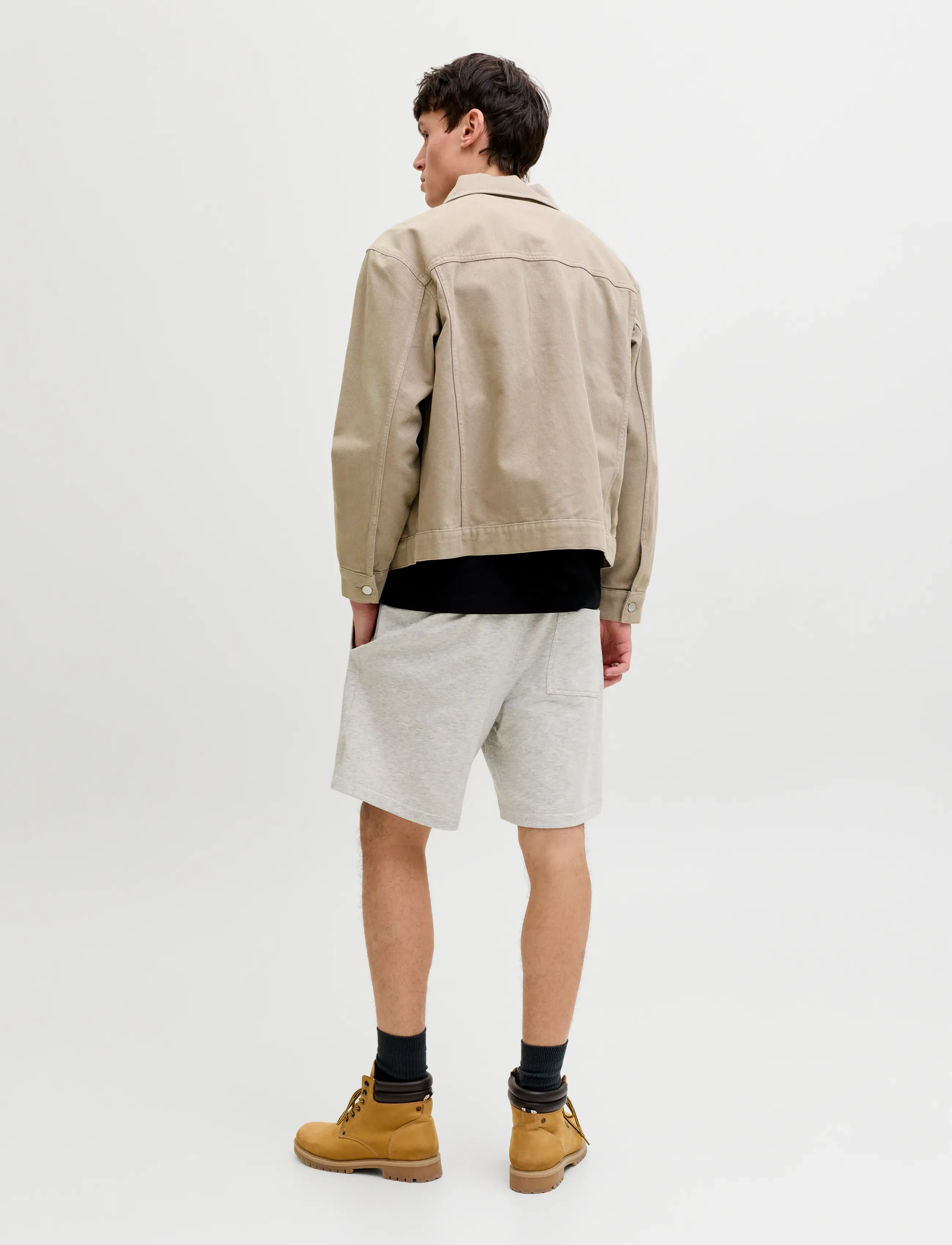 Jack & Jones - JPSTKARL NORREBRO SWEAT SHORTS REG SN - sweatshorts - white melange - 3