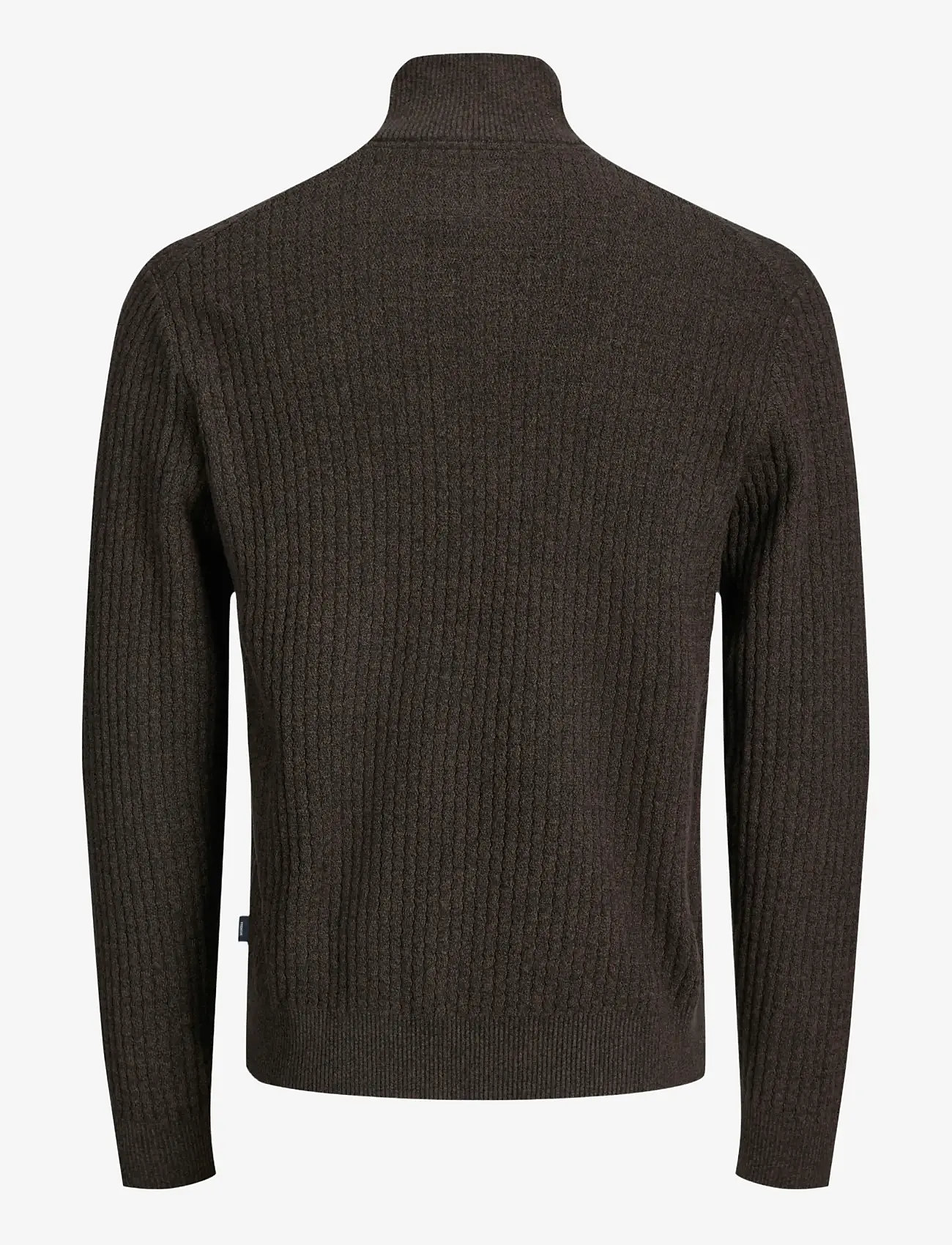 Jack & Jones - JPRBLUBARKLEY KNIT HALF ZIP - halfzip strik - chocolate brown - 1