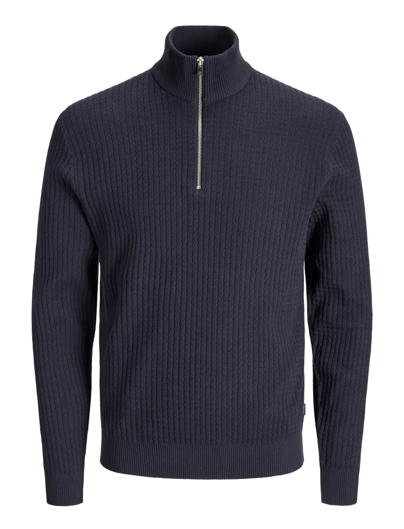 Jack & Jones JPRBLUBARKLEY KNIT HALF ZIP - Tänavastiil - NIGHT SKY / navy