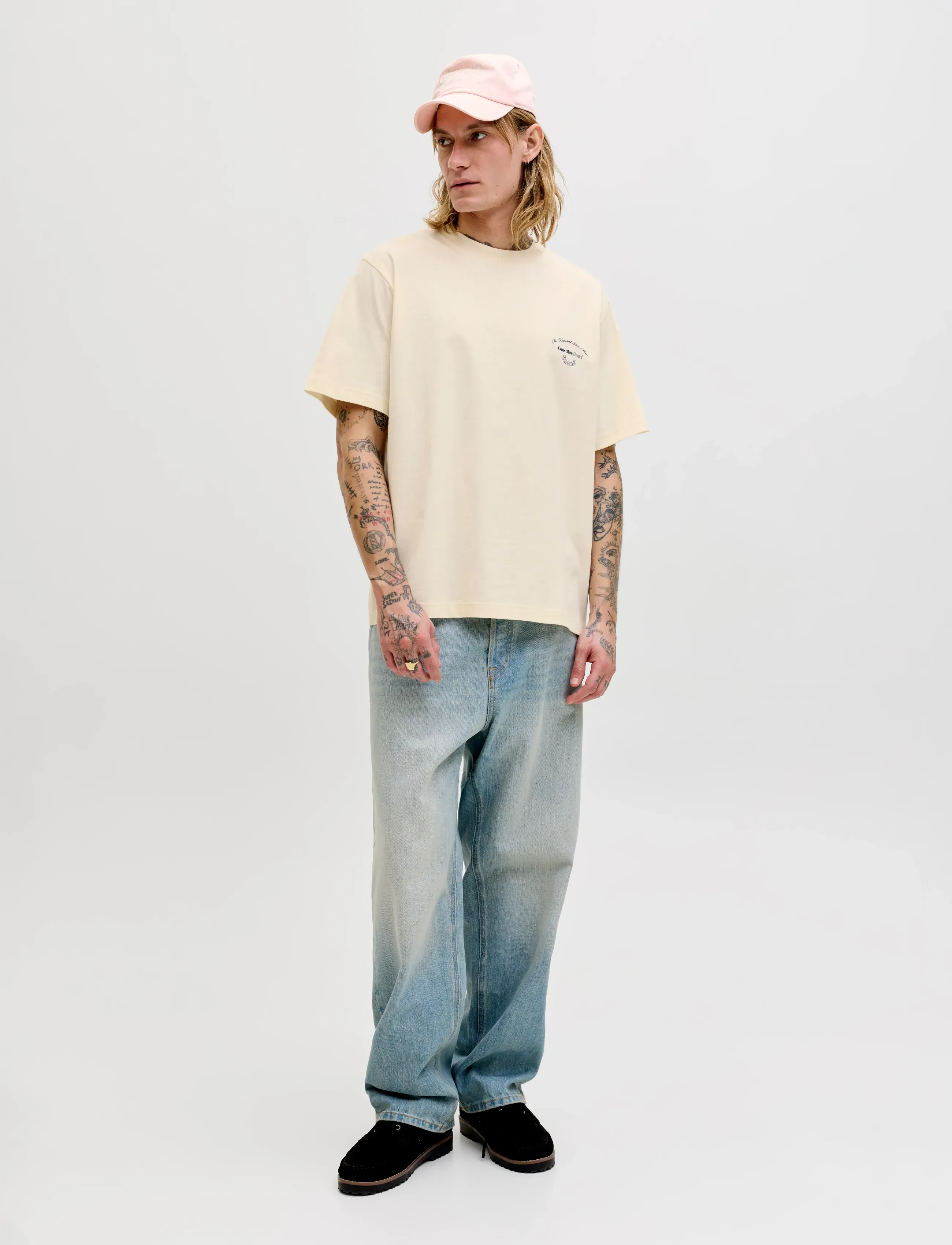 Jack & Jones - JORMONTAUK PHOTO BACK TEE SS CN - lühikeste varrukatega t-särgid - antique white - 4