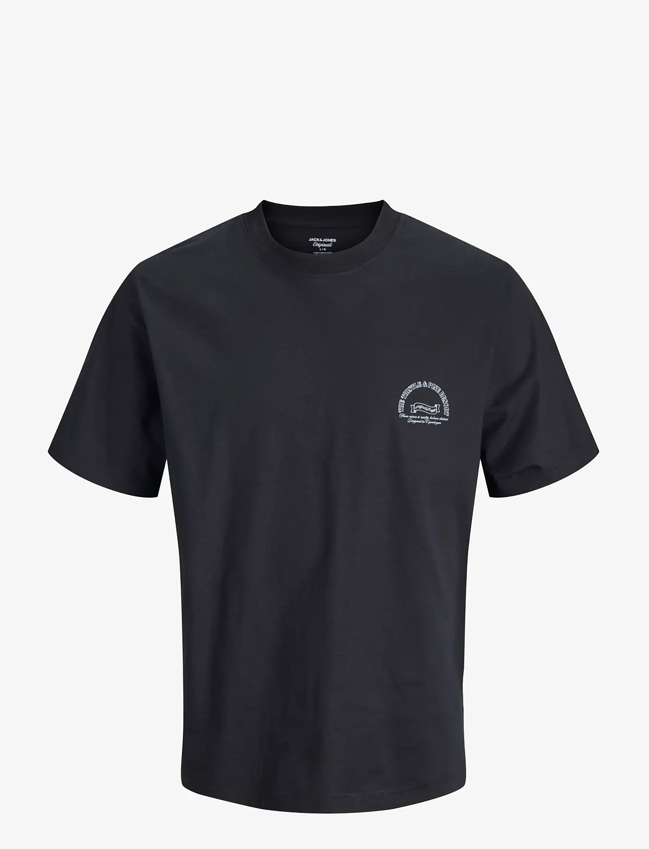Jack & Jones - JORMONTAUK PHOTO BACK TEE SS CN - kortærmede t-shirts - black - 1