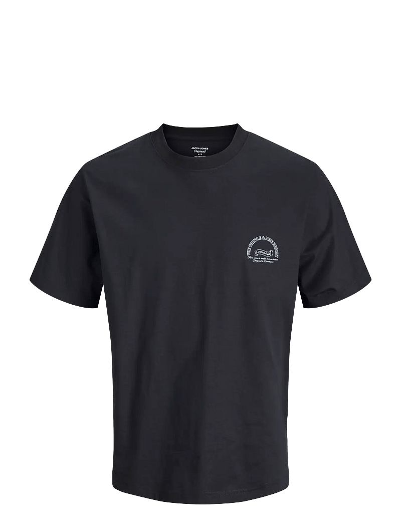 Jack & Jones - JORMONTAUK PHOTO BACK TEE SS CN - kortærmede t-shirts - black - 1