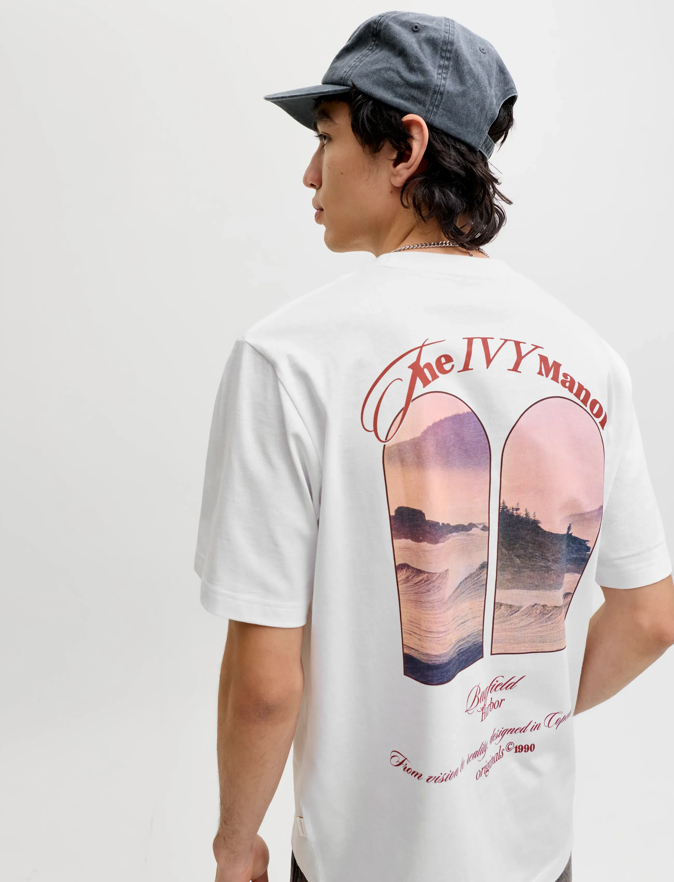 JACK & JONES Jormontauk Photo Back Tee Ss Cn t-shirts med tryck herr – bild 5