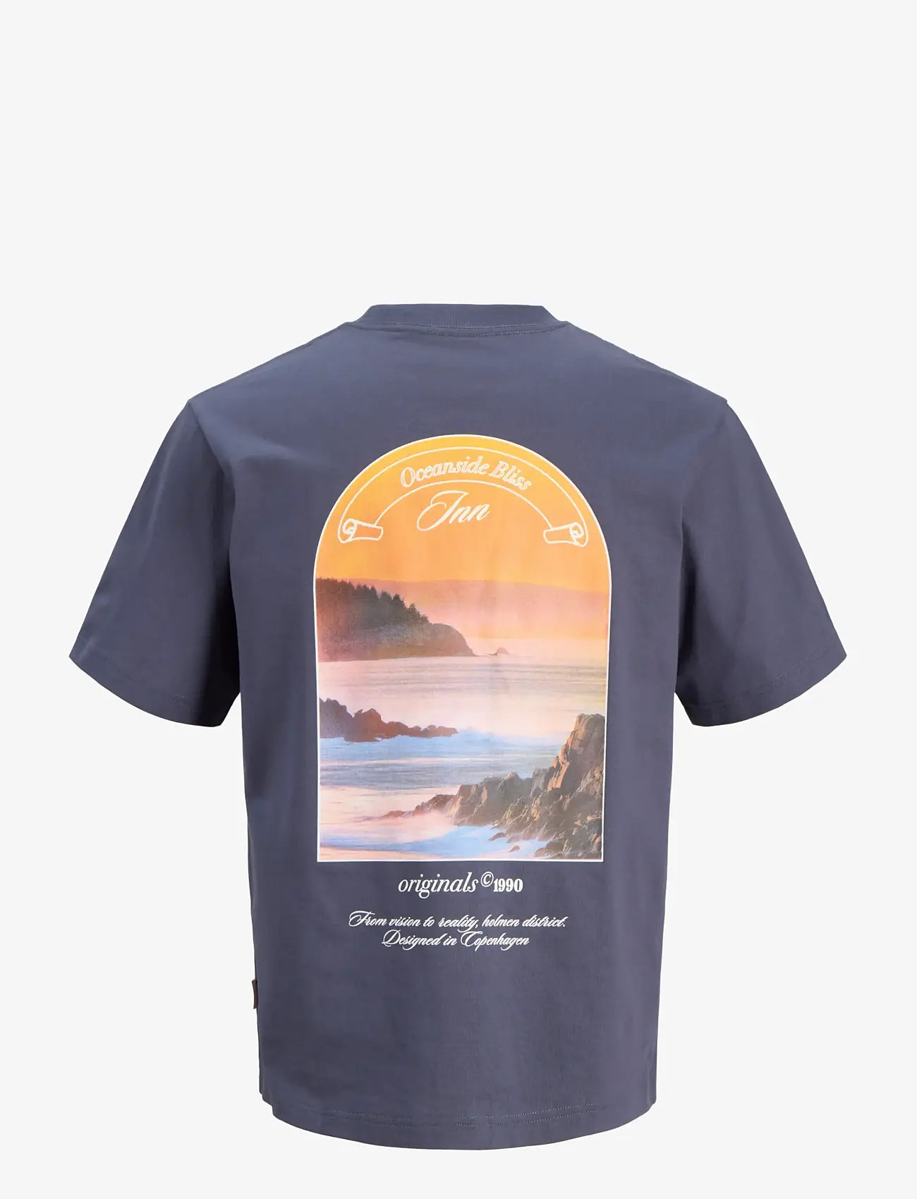 Jack & Jones - JORMONTAUK PHOTO BACK TEE SS CN - kortærmede t-shirts - odyssey gray - 2