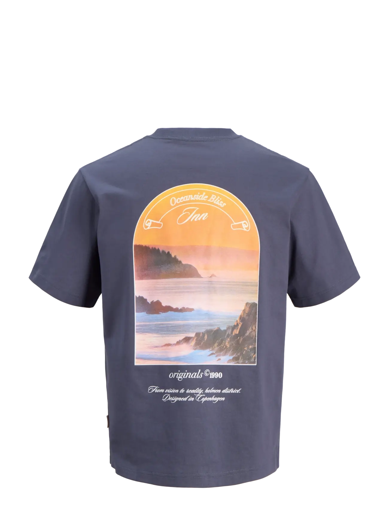 Jack & Jones - JORMONTAUK PHOTO BACK TEE SS CN - short-sleeved t-shirts - odyssey gray - 2