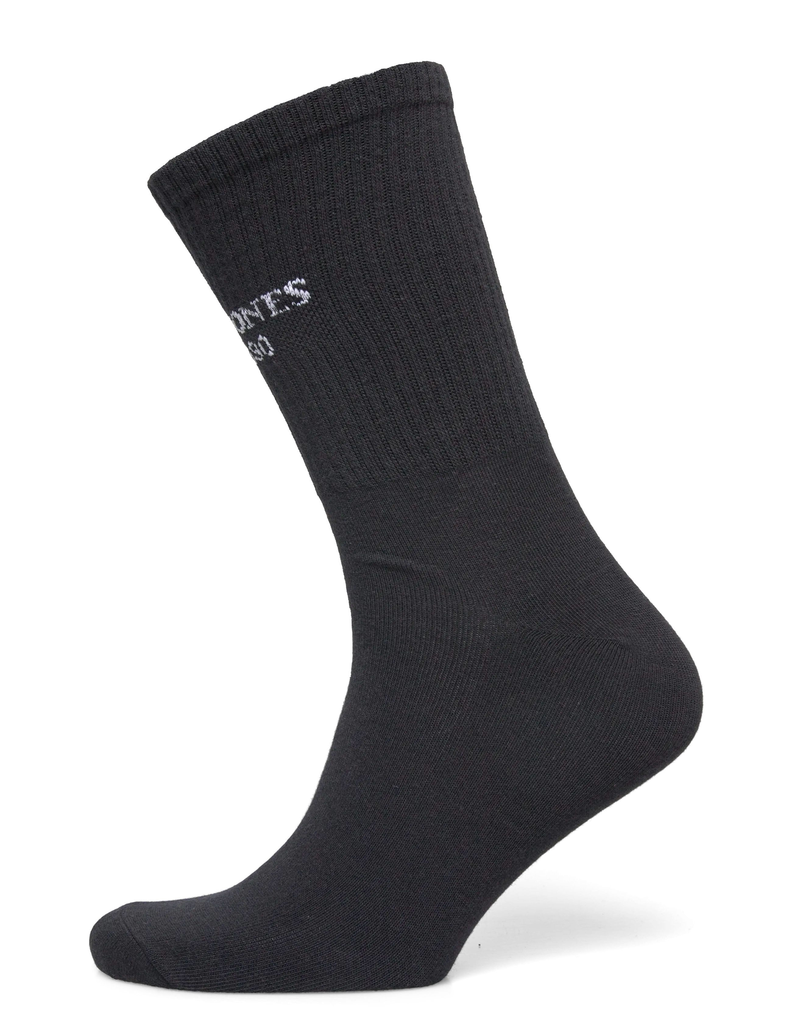 Jack & Jones - JACFRASER SOLID TENNIS SOCKS 3 PACK - chaussettes crew - black - 4