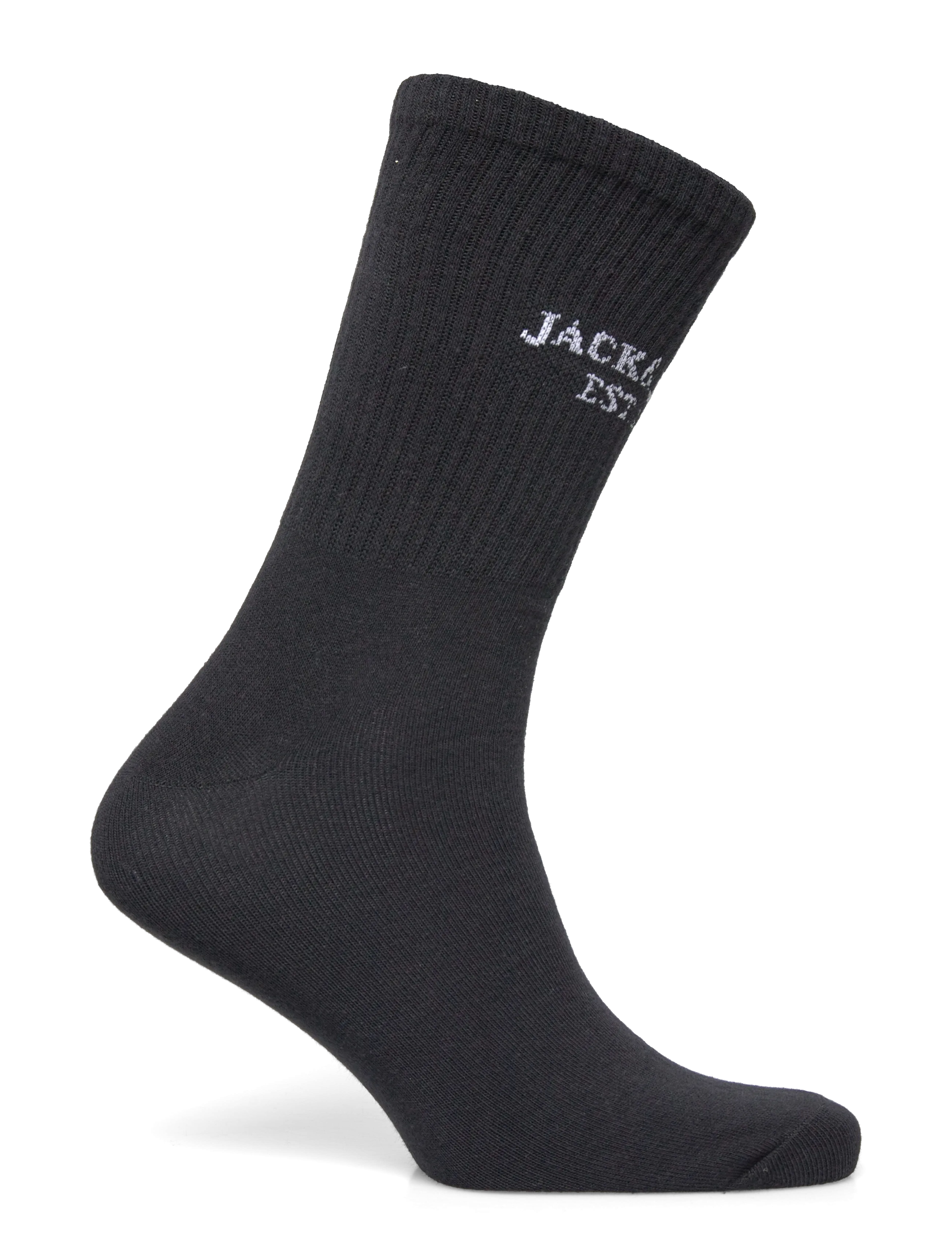 Jack & Jones - JACFRASER SOLID TENNIS SOCKS 3 PACK - chaussettes crew - black - 5