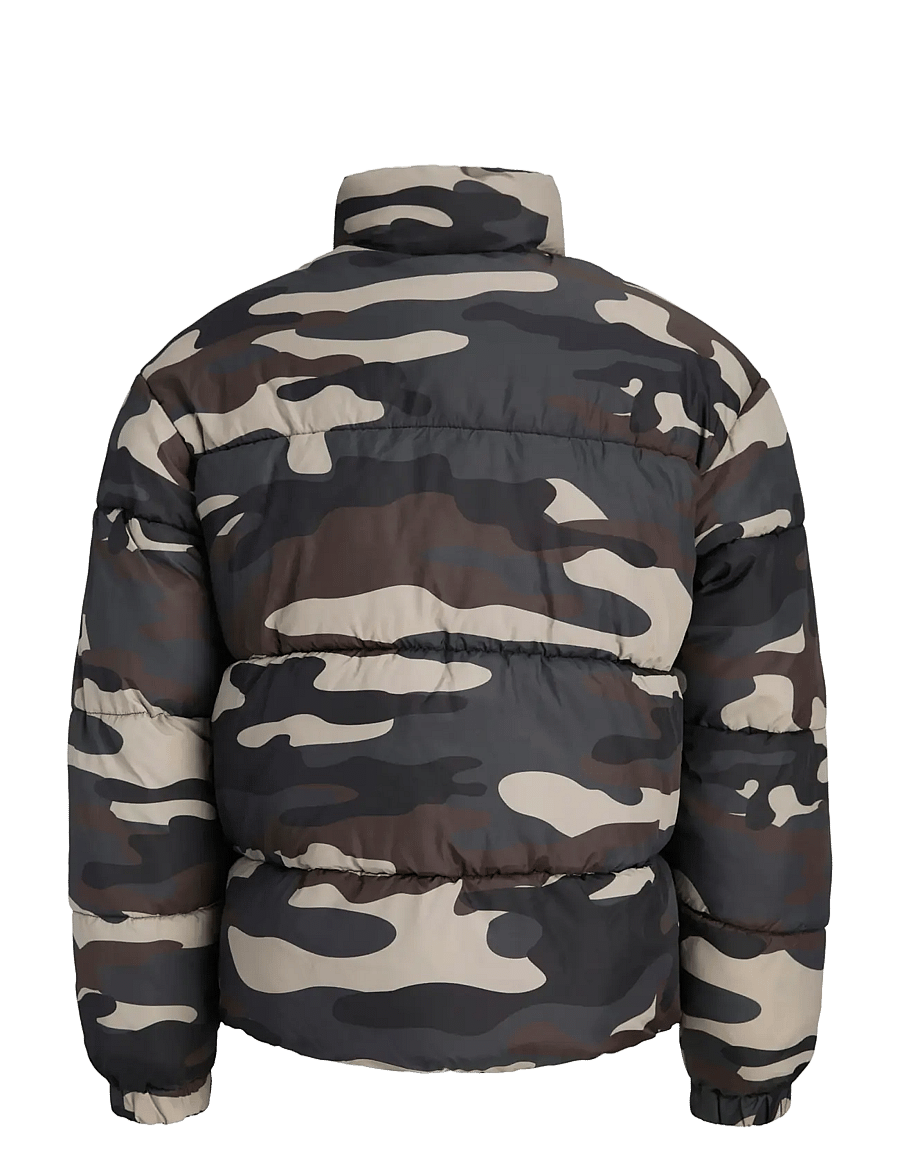 Jack & Jones - JCOCOVER AOP PUFFER JACKET - dunjakker - black - 1