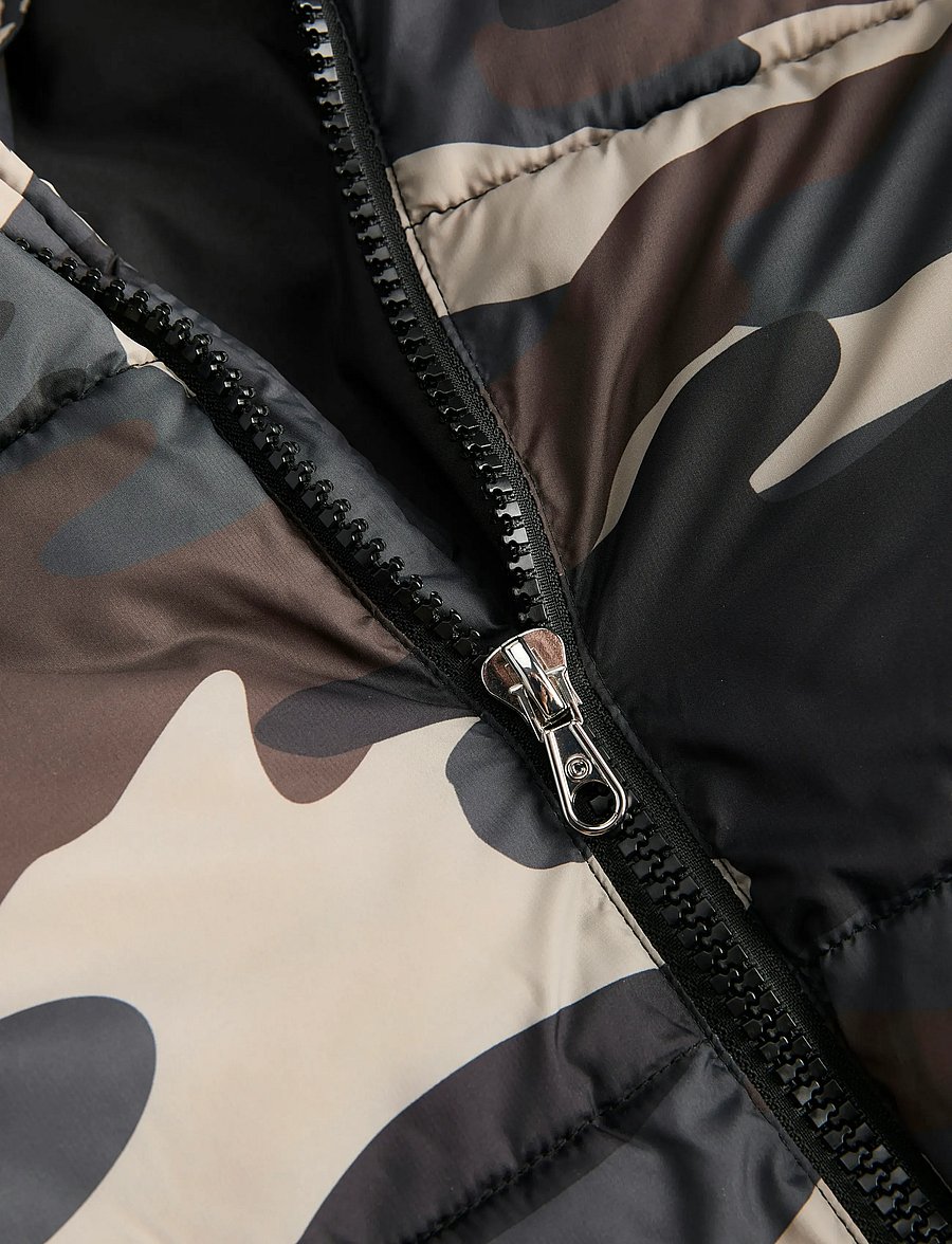 Jack & Jones - JCOCOVER AOP PUFFER JACKET - dunjakker - black - 2