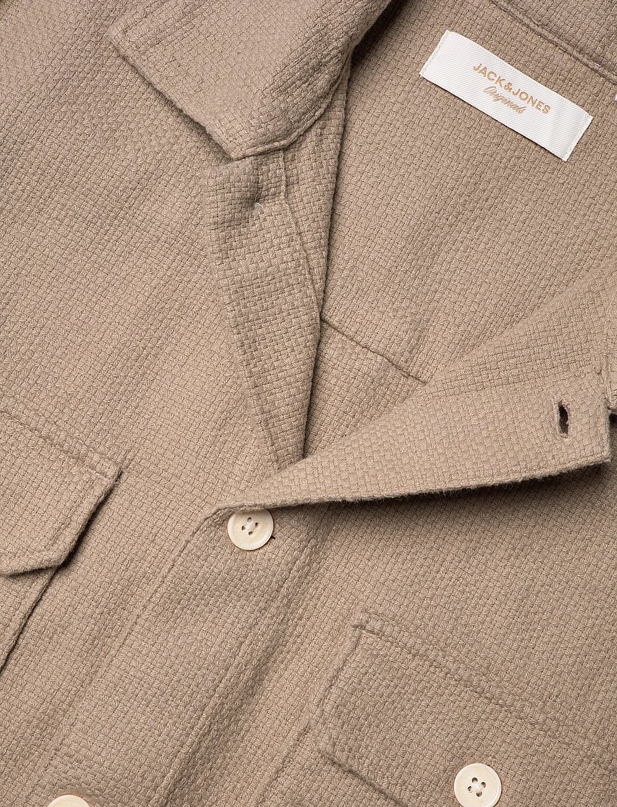 Jack & Jones - JORUPSTATE TEXTURE OVERSHIRT LS - kolekcje - vintage khaki - 2
